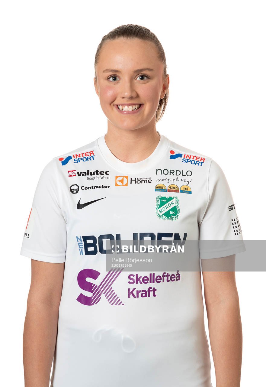 Moröns Wilma Stenman poserar för ett porträtt den 17 mars 2021 i Skellefteå.