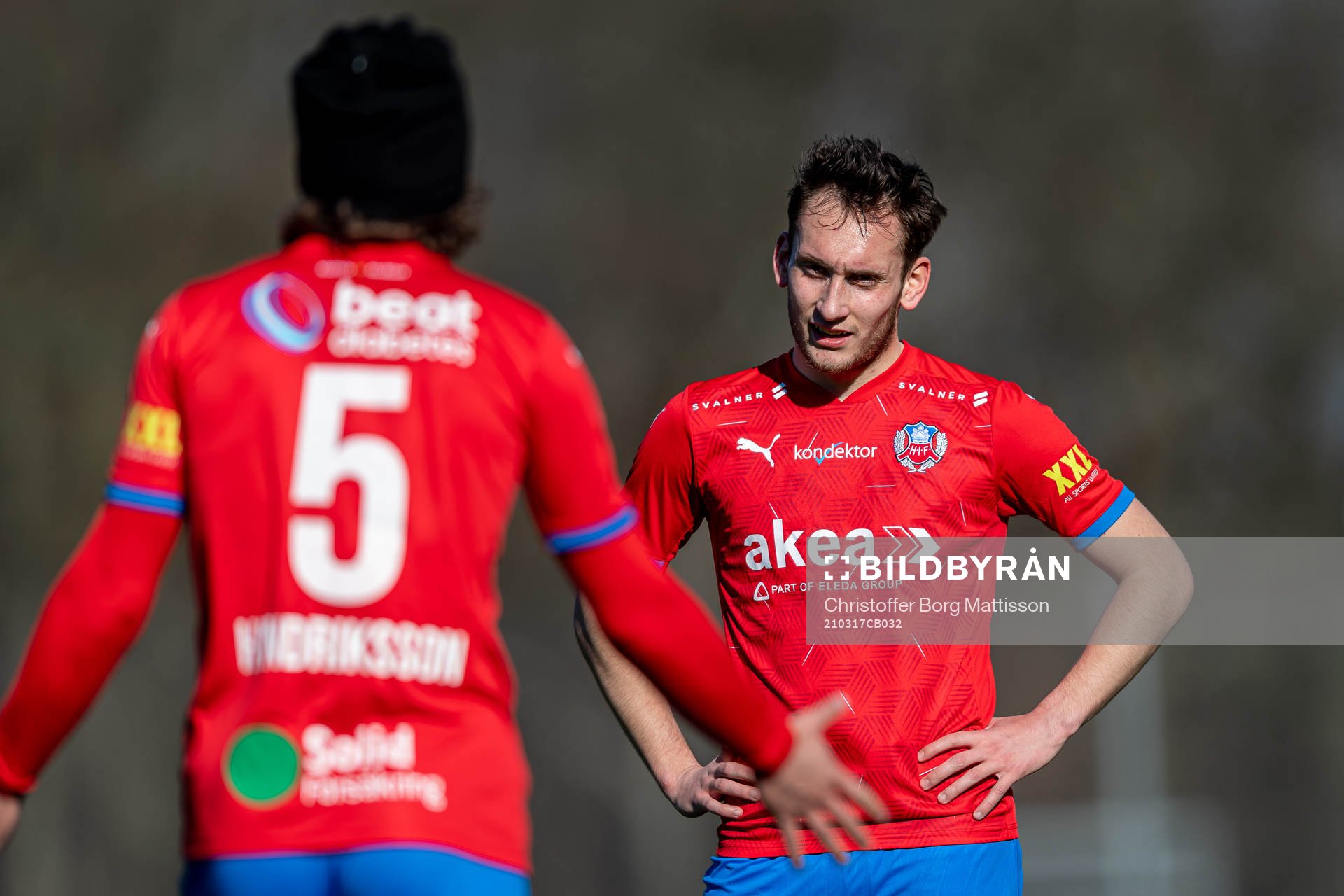 Helsingborgs Vladislav Kreida i samtal med Brandur