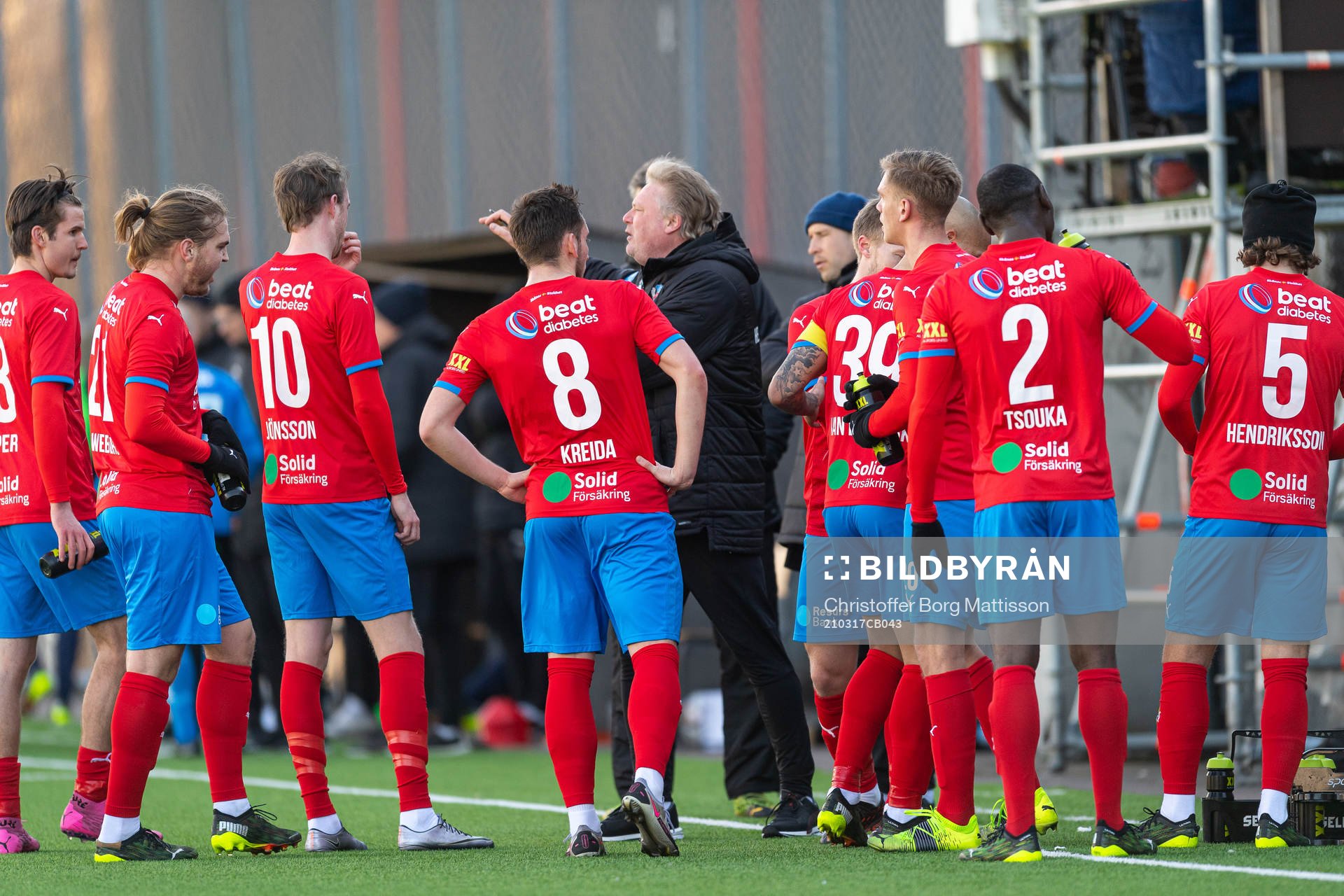 Helsingborgs spelare samlas