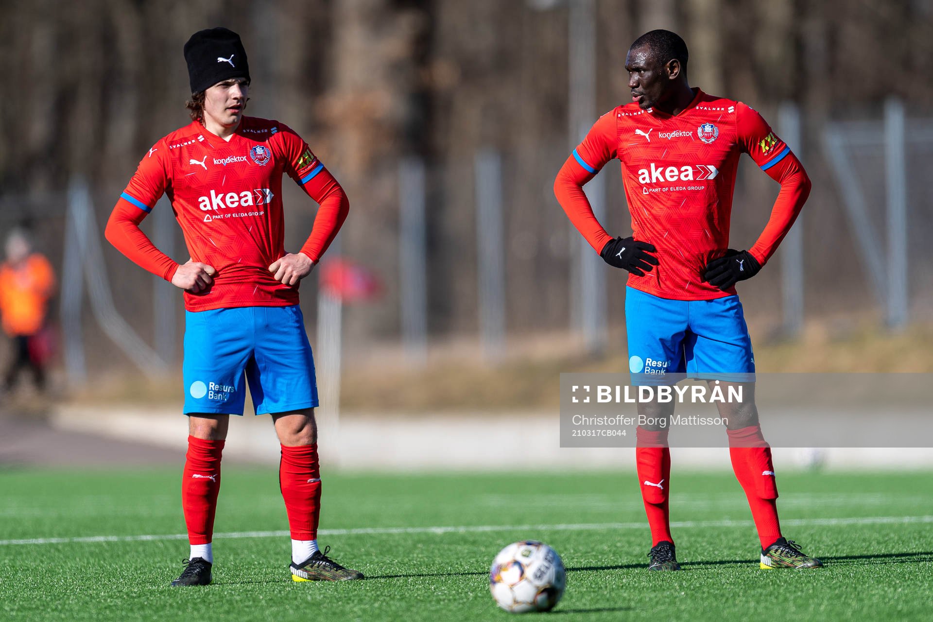 Helsingborgs Brandur Hendriksson Olsen och Ravy Tsouka-Dozi