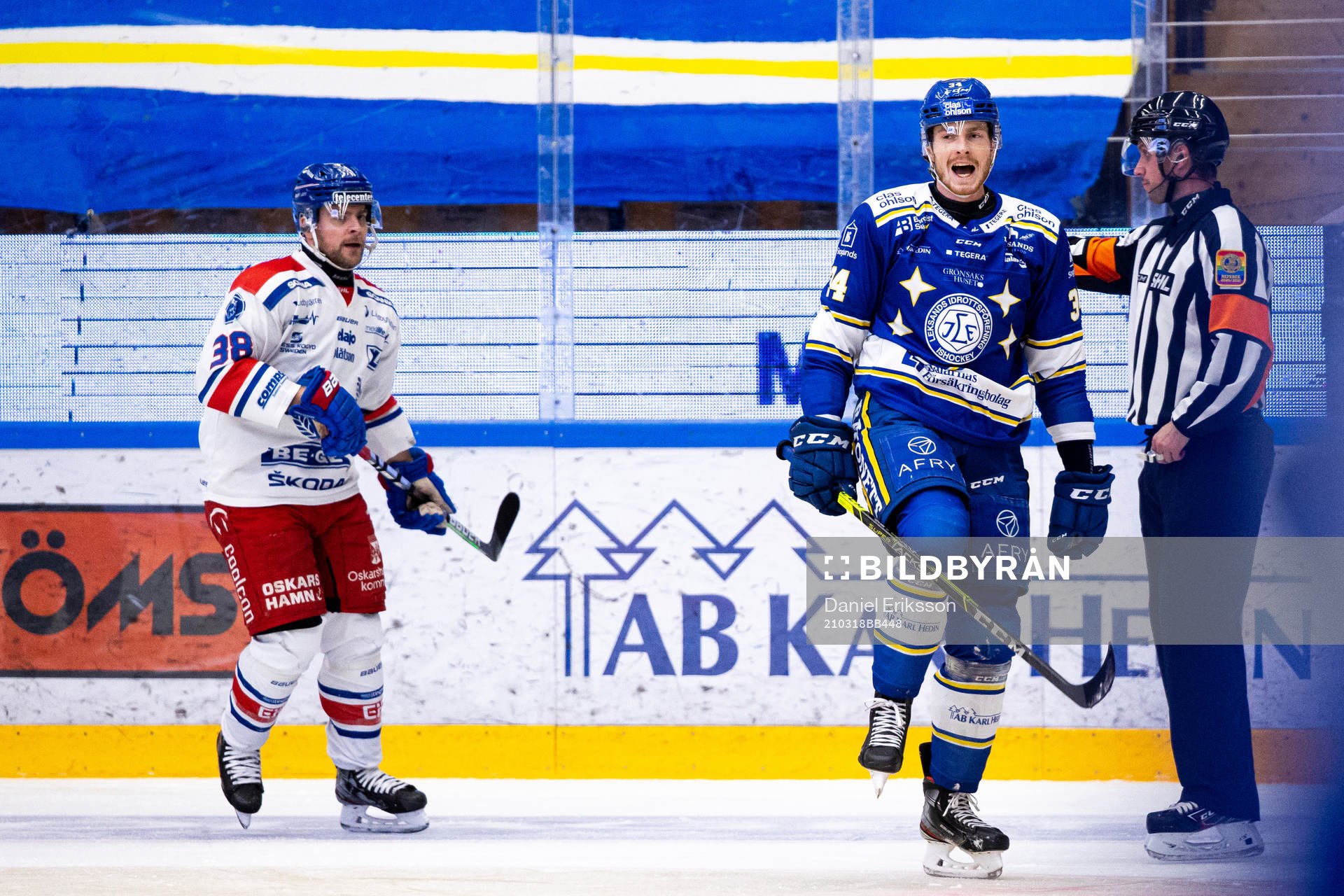 Leksands Peter Cehlarik jublar
