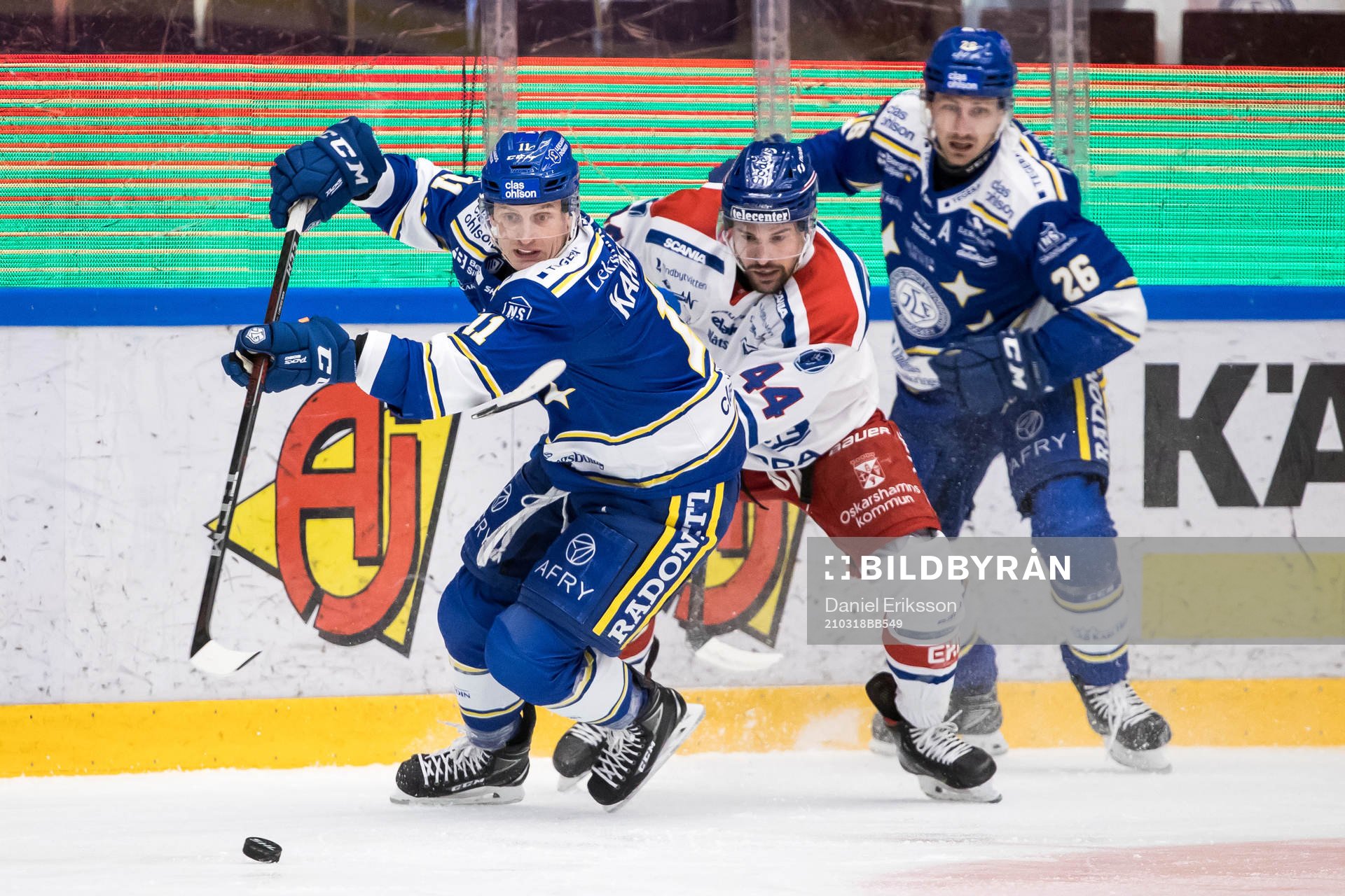 Leksands Martin Karlsson och Oskarshamns Nolan Zajac och
