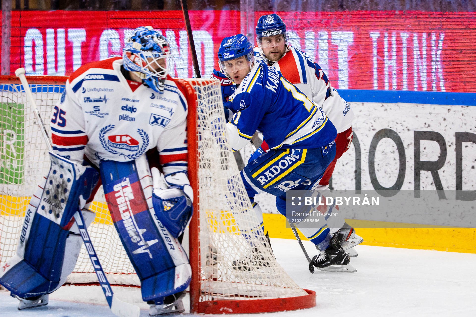 Leksands Martin Karlsson oroar bakom Oskarshamns målvakt