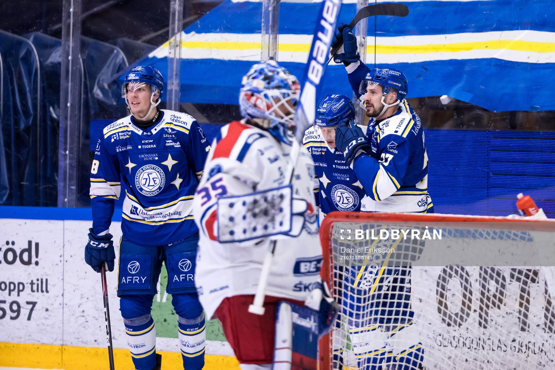 Leksands Marek Hrivik jubel