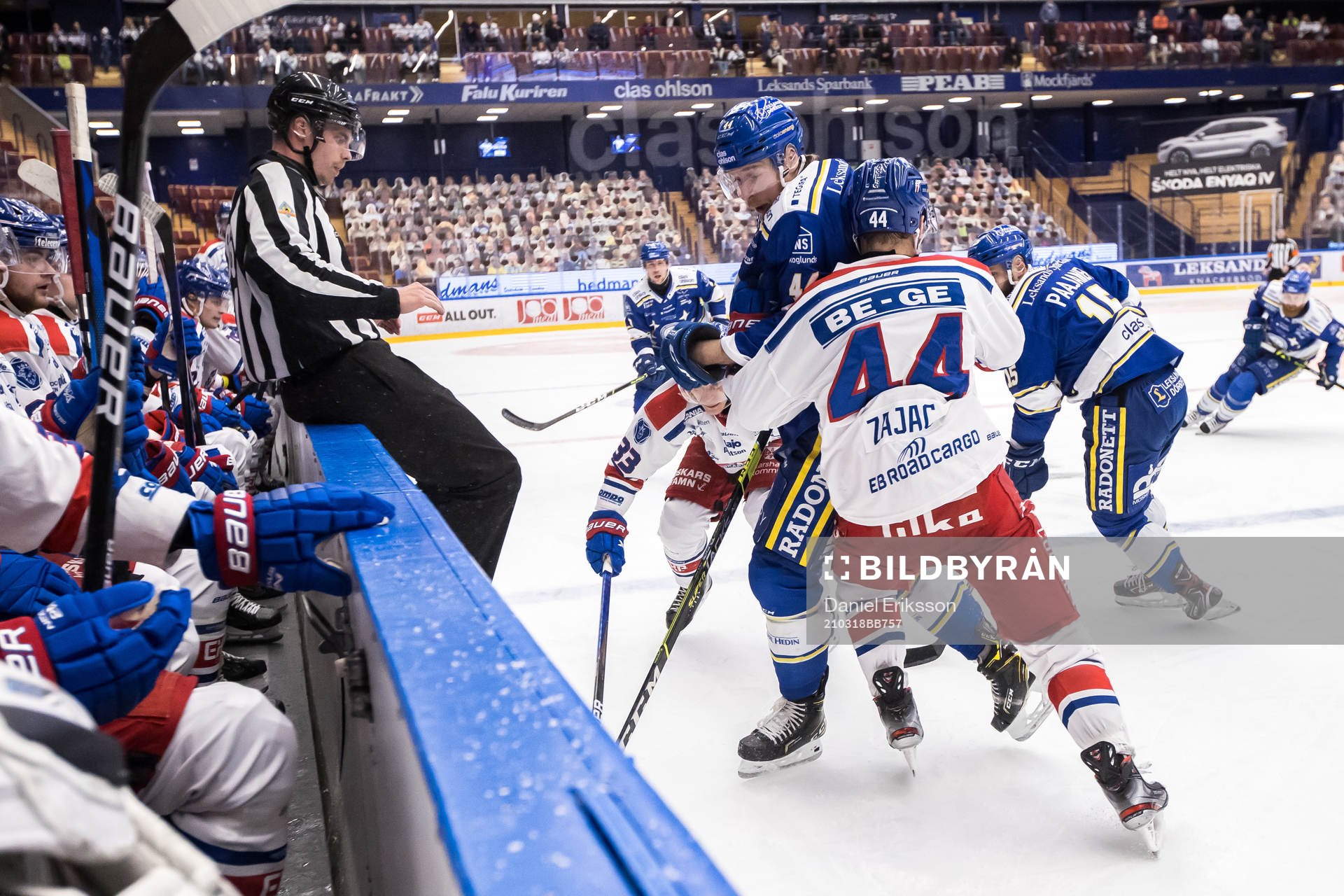 Leksands Carter Ashton och Oskarshamns Nolan Zajac och