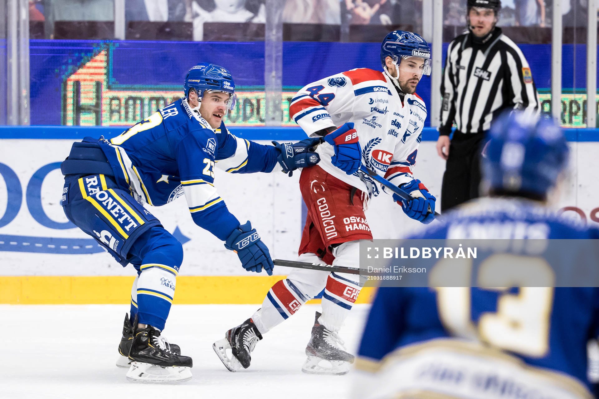 Leksands Mirco Müller och Oskarshamns Nolan Zajac