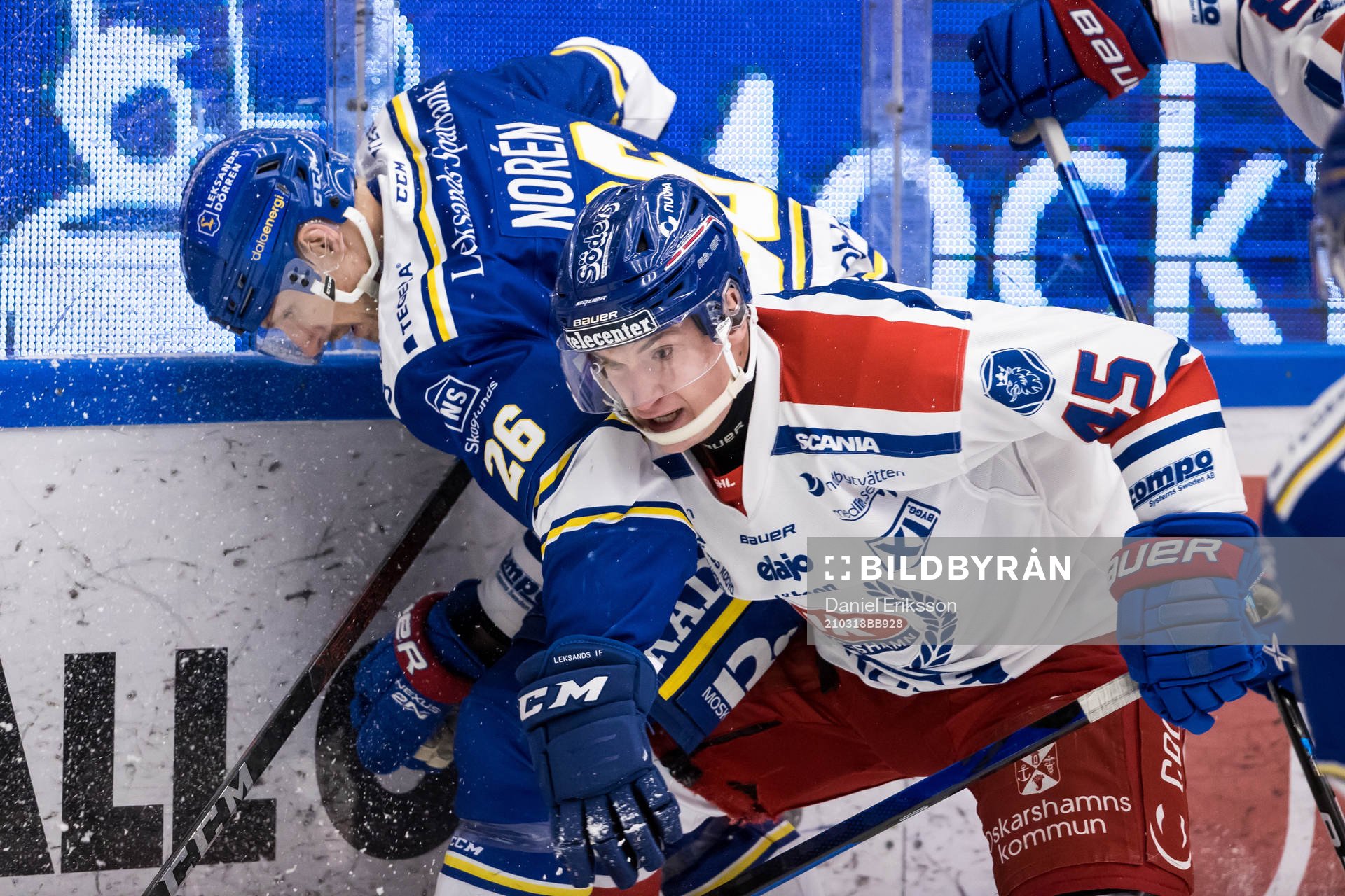 Leksands Patrik Norén och Oskarshamns Jan Ordos
