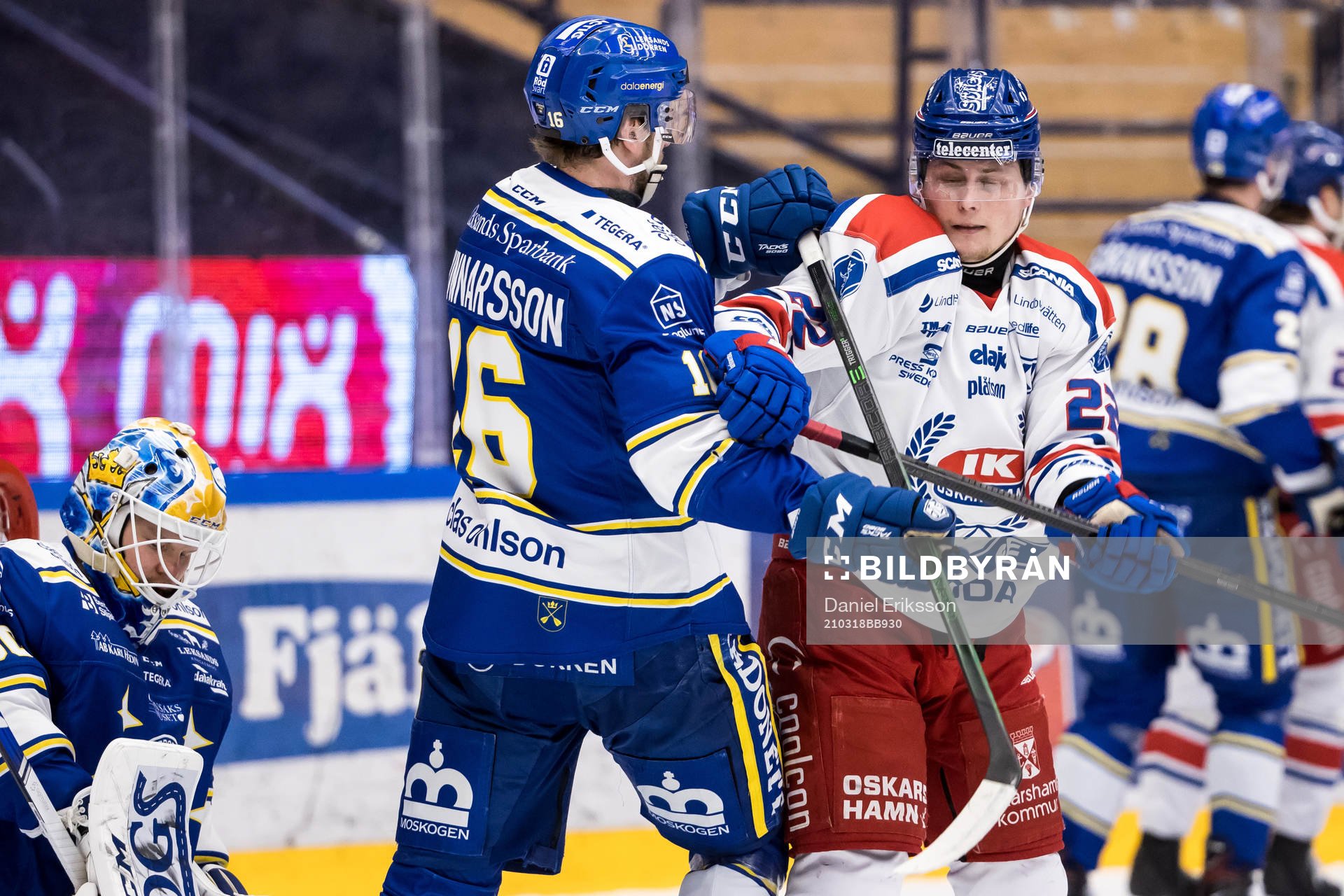 Leksands Mattias Göransson och Oskarshamns Andrew O'Brien