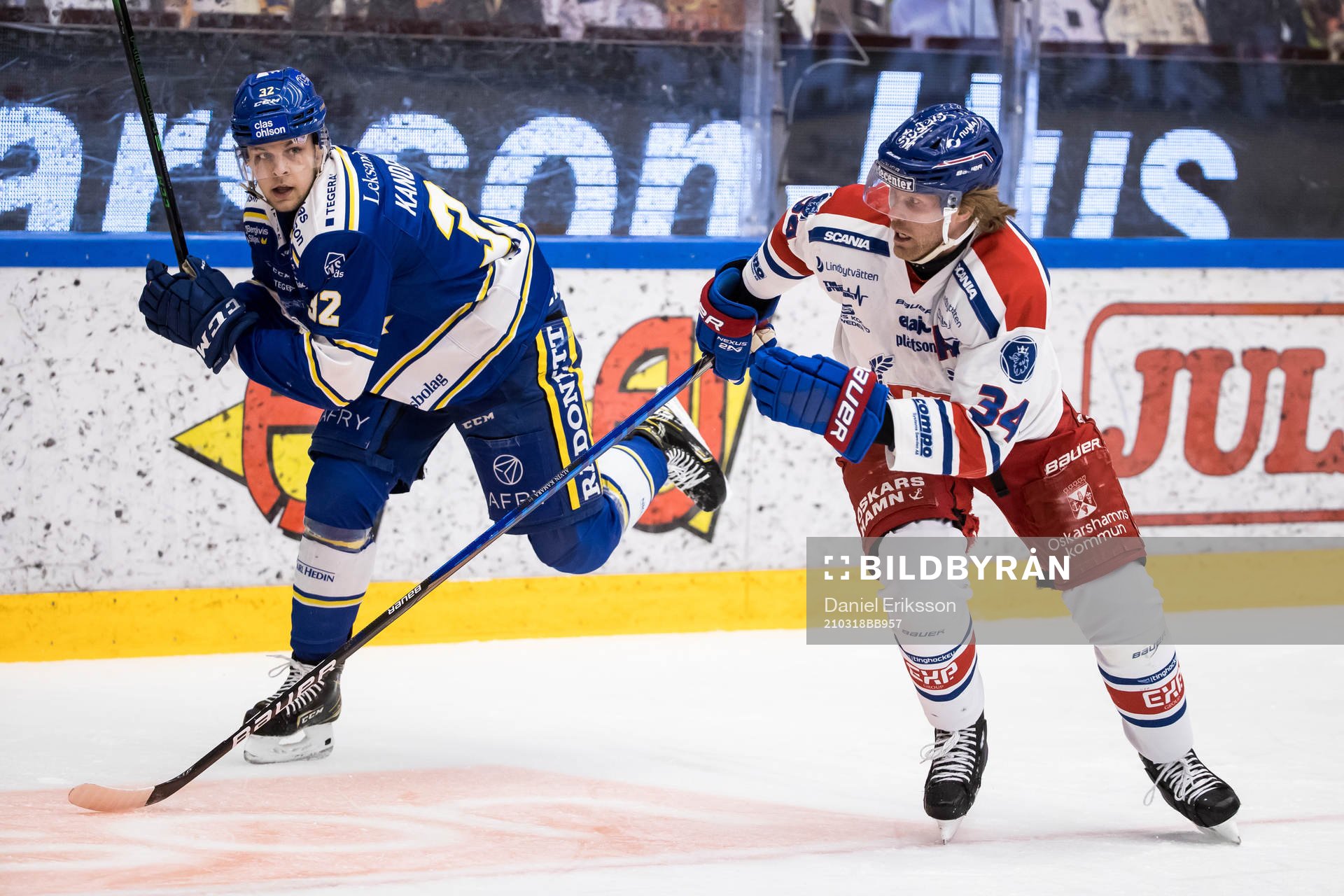 Oskarshamns Philip Samuelsson och Leksands Jesper