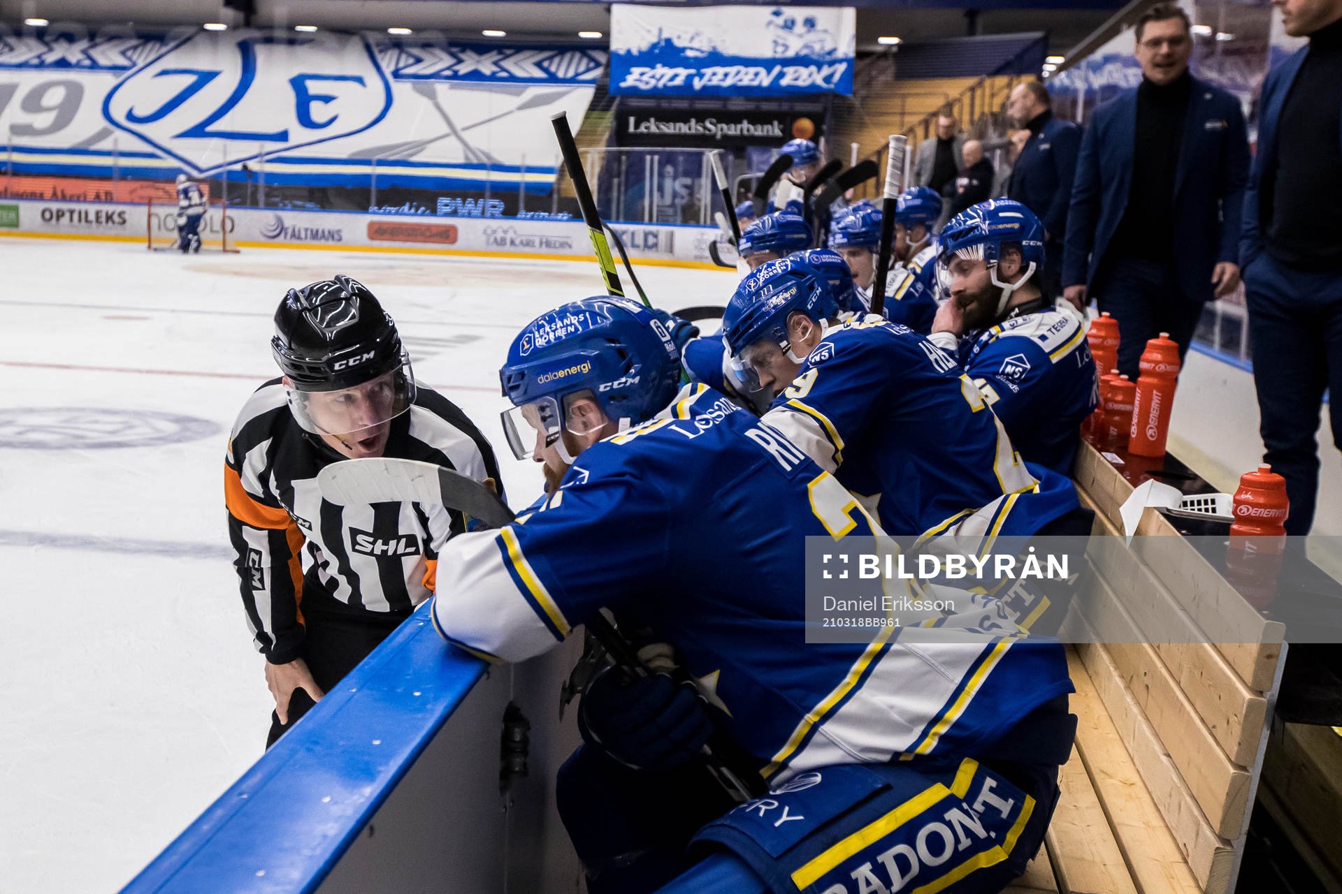 Domare Wolmer Edqvist och Leksands Mattias Ritola
