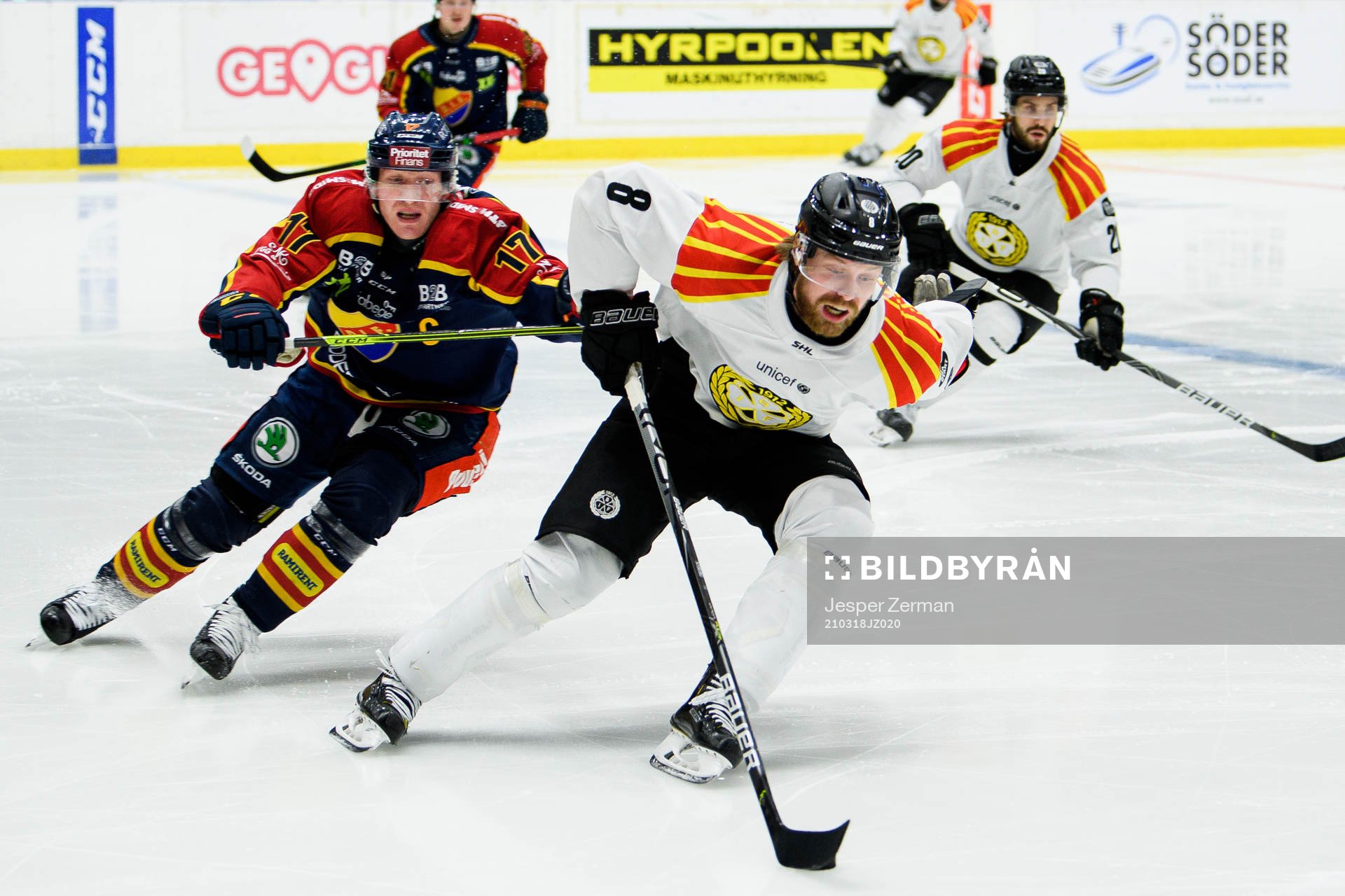 Djurgårdens Henrik Eriksson och Brynäs John Nyberg