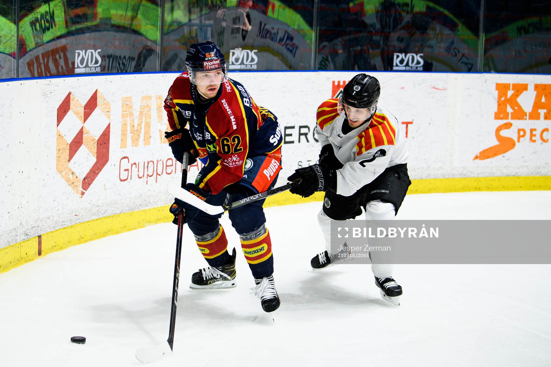 Djurgårdens Manuel Ågren och Brynäs Kristofer Berglund