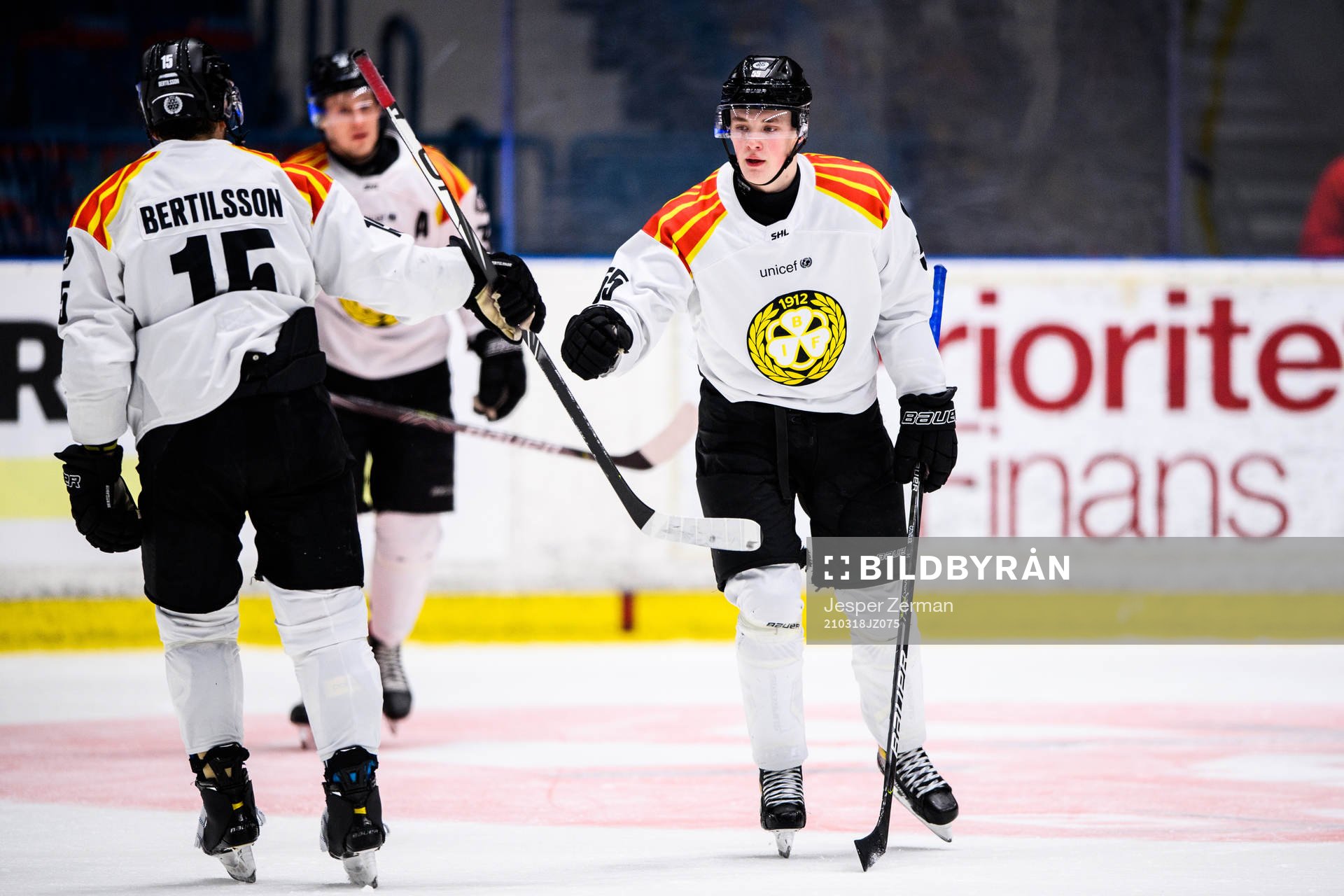 Brynäs Noel Gunler jublar