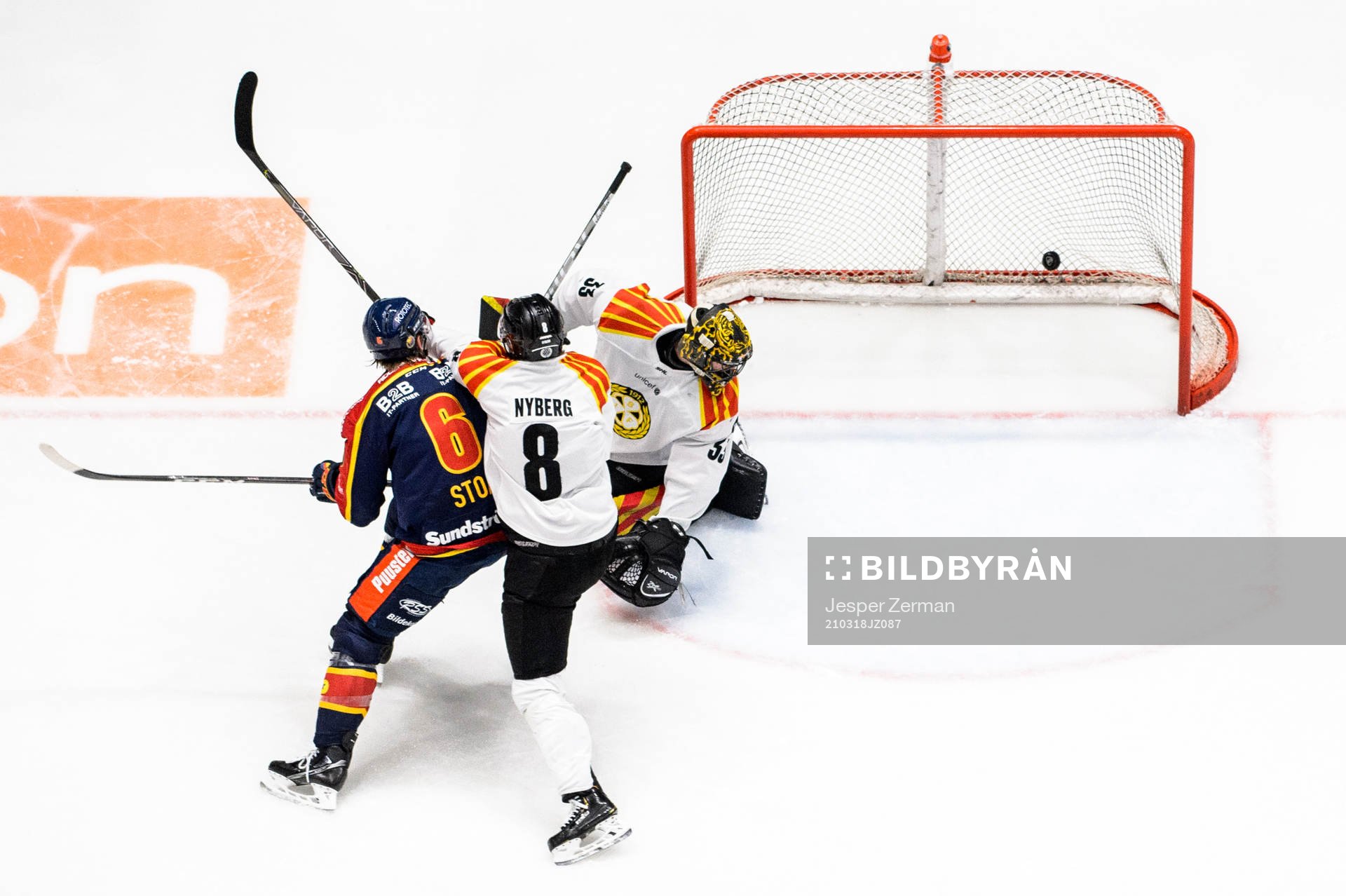 Brynäs målvakt Samuel Ersson släpper in 2-0 samtidigt