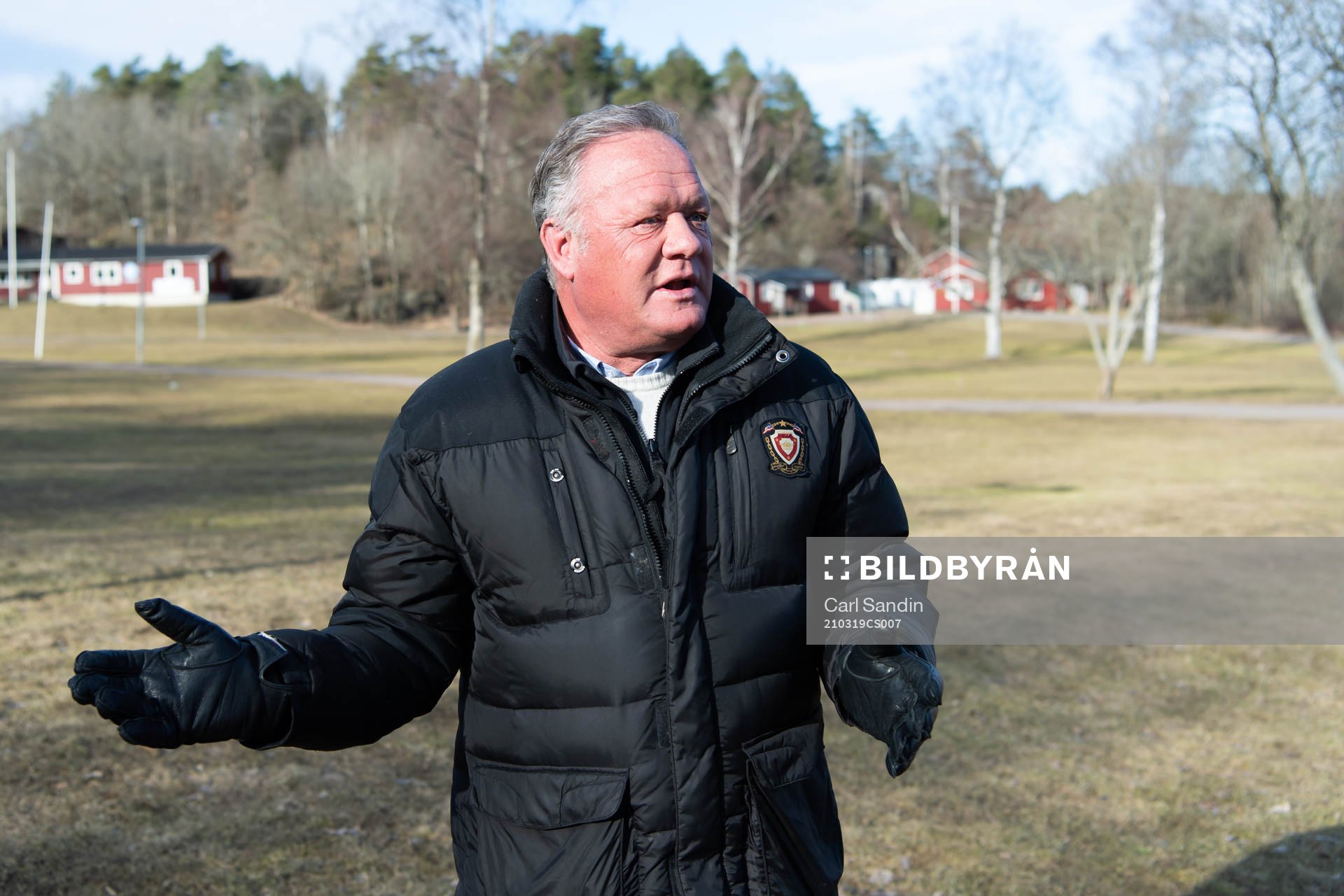Örgrytes f.d. ordförande Joacim Nordh blir intervjuad