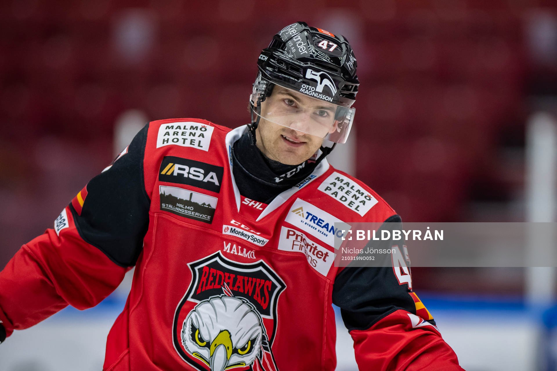 Malmö Redhawks Adam Johnson jublar