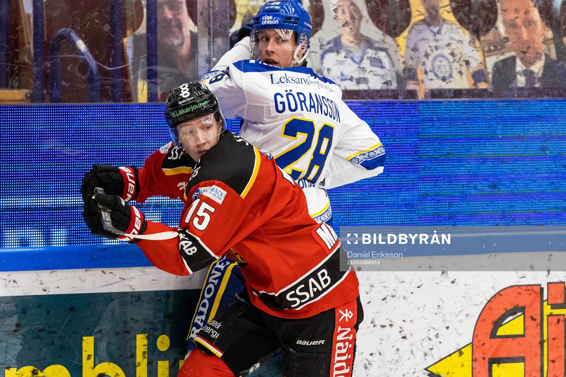 Luleås Carl Mattsson och Leksands Mattias Göransson