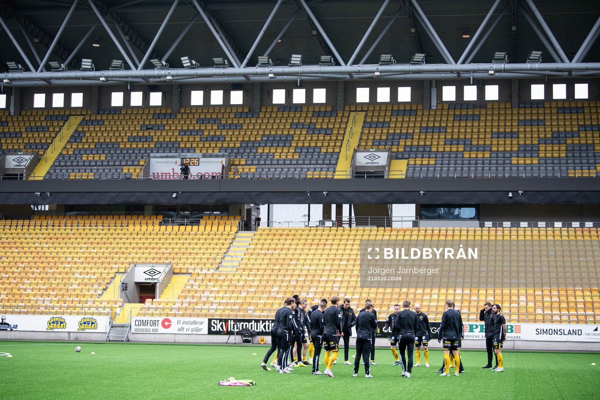 Elfsborgs spelare värmer upp