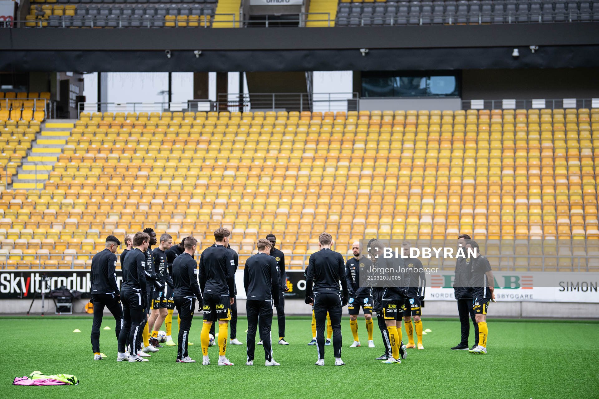 Elfsborgs spelare värmer upp
