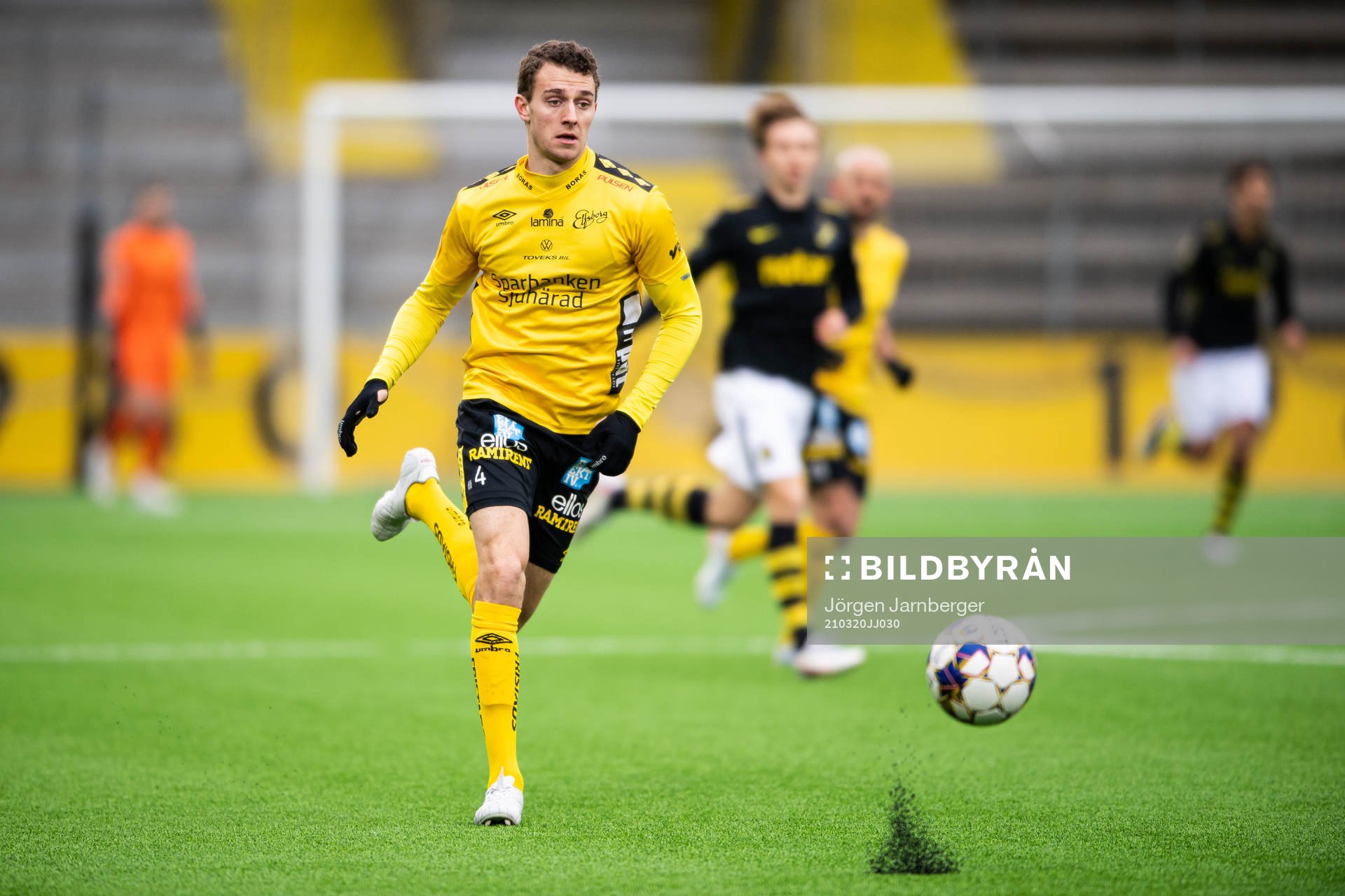 Elfsborgs Christopher McVey under träningsmatchen i fotboll mellan Elfsborg och AIK den 20 mars 2021 i Borås. 