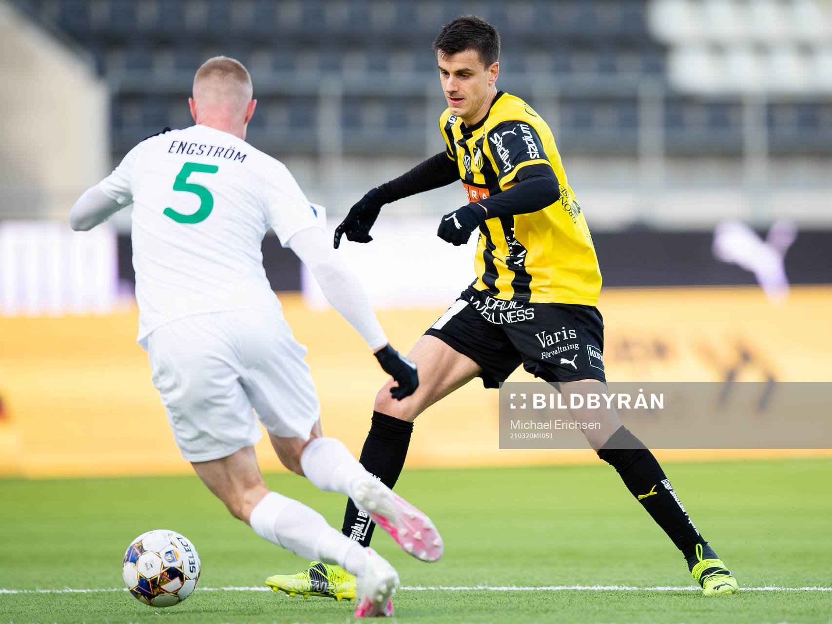 Västerås David Engström mot Häckens Alexander Jeremejeff