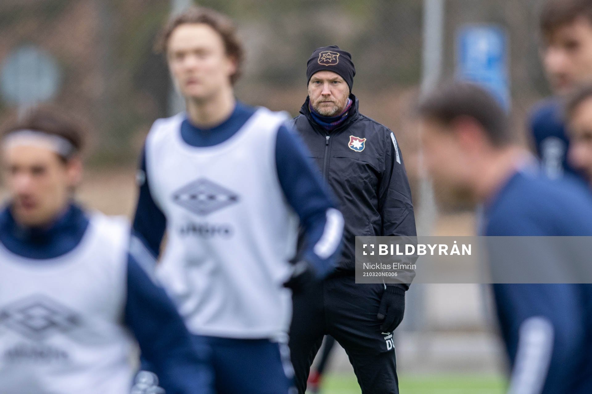 Örgrytes tränare Dane Ivarsson inför fotbollsmatchen i träningsmatchen mellan Örgryte och Trollhättan den 20 mars 2021 i Göteborg. 
