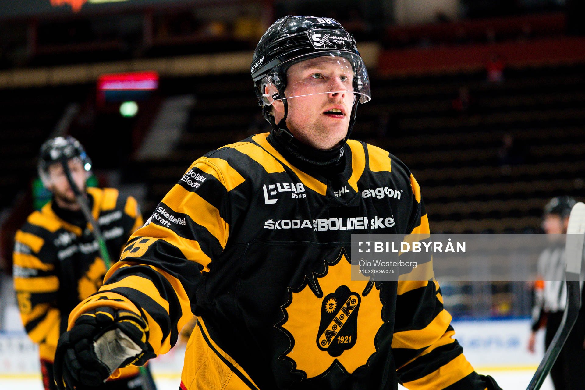 Skellefteås Oskar Nilsson jublar