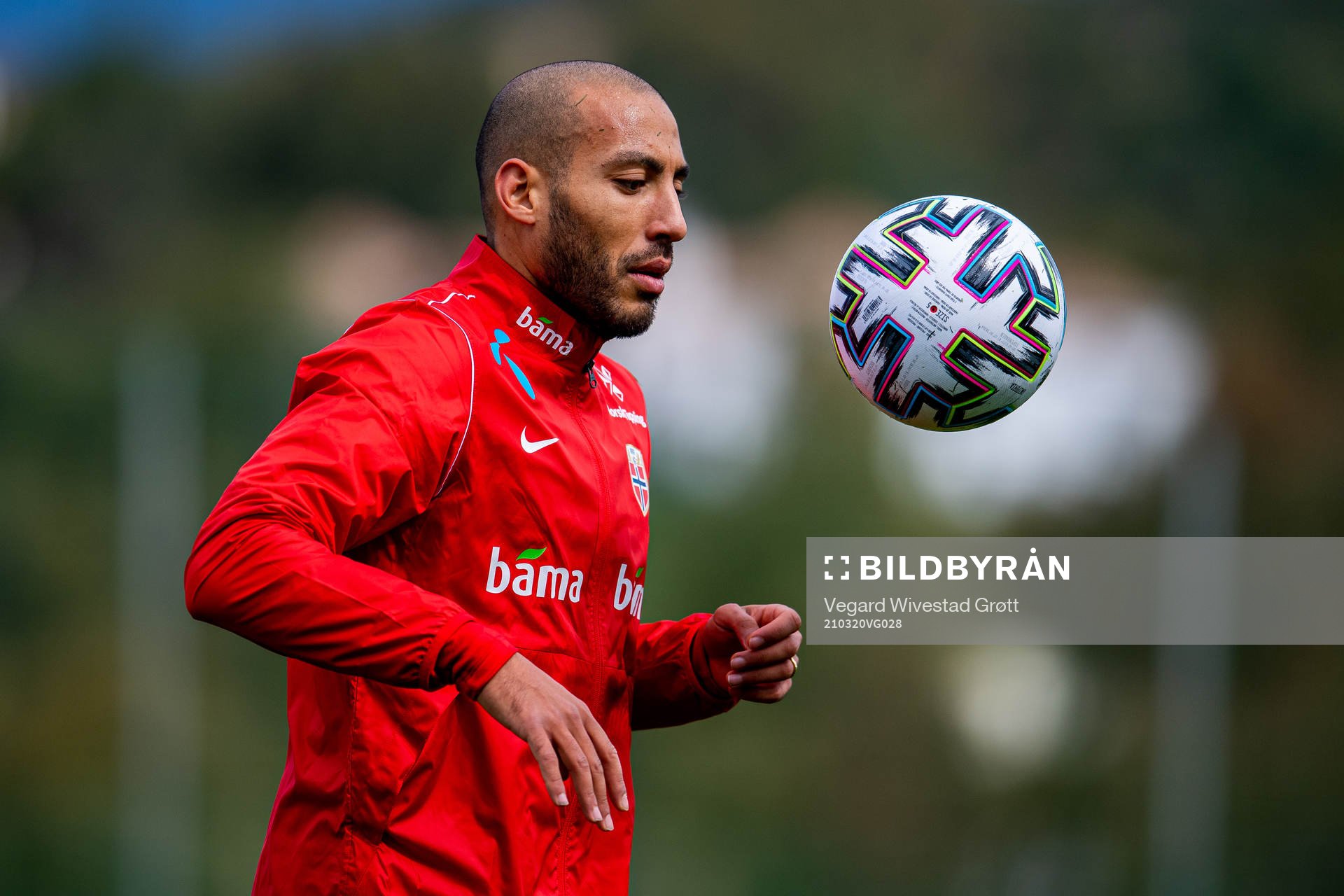 Haitam Aleesami of the Norwegian national football team