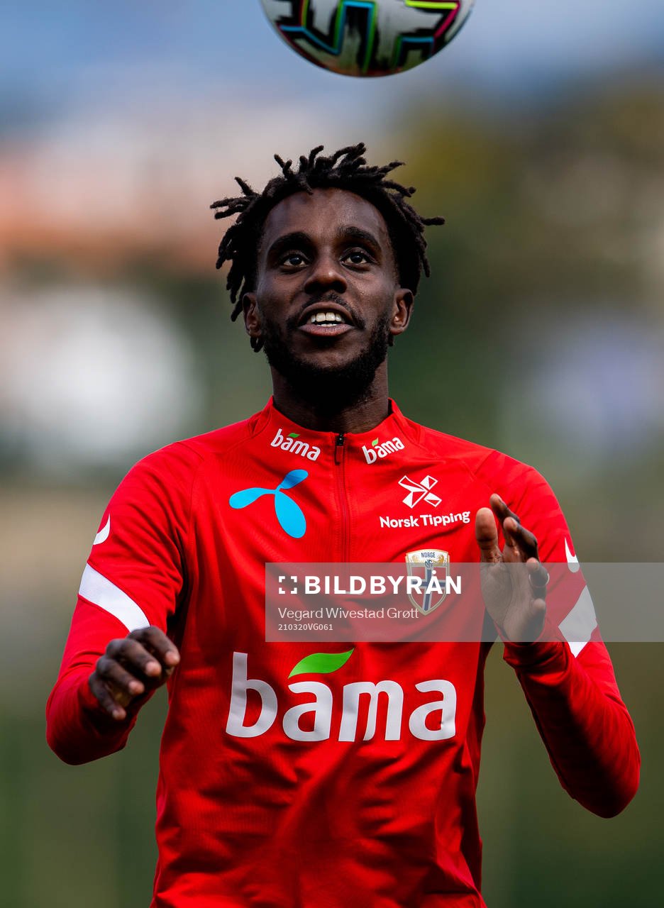 Tokmac Nguen of the Norwegian national football team