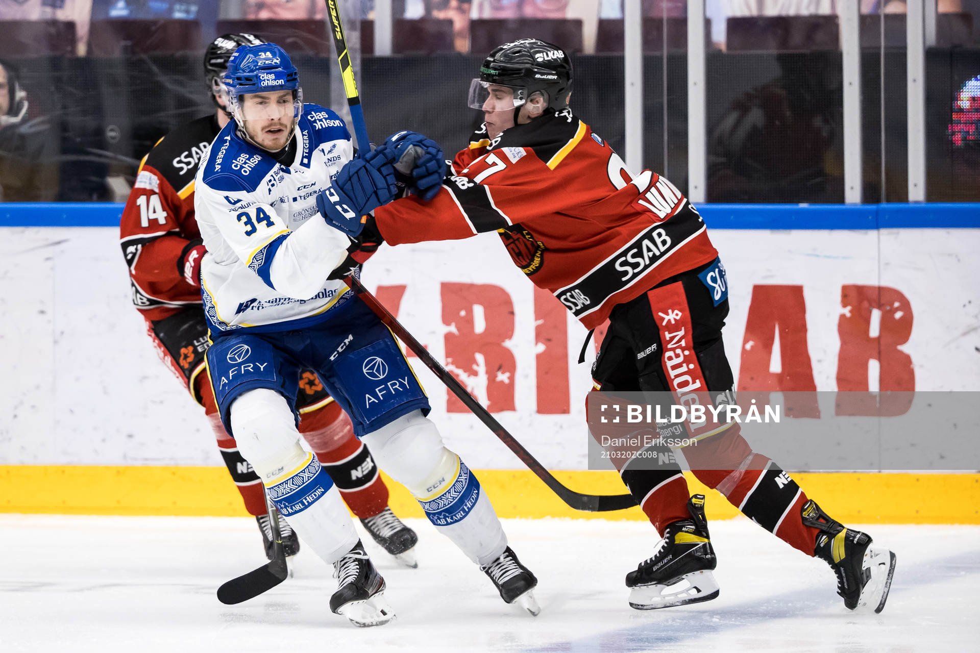Leksands Peter Cehlarik och Luleås Nils Lundkvist