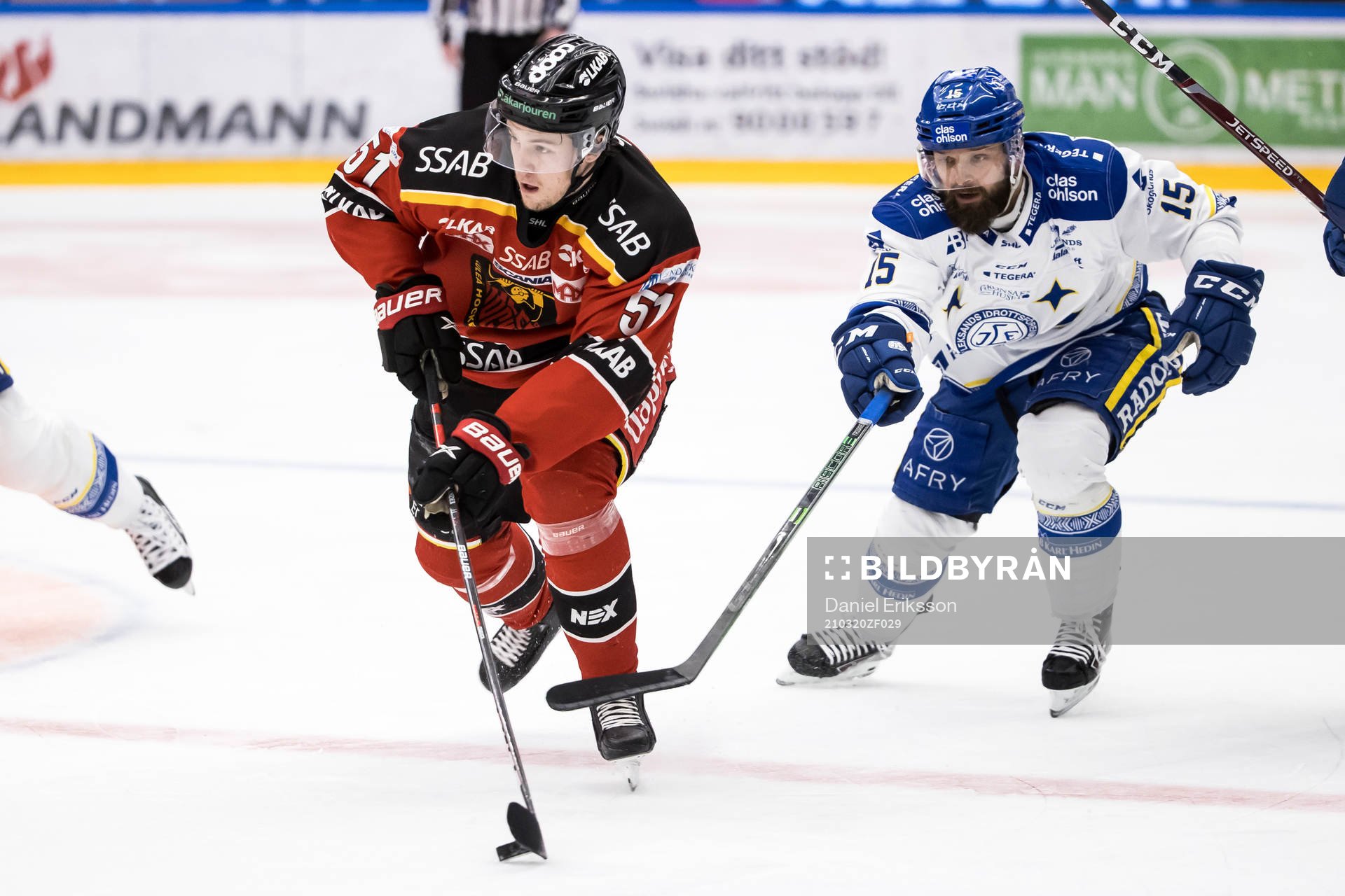 Luleås Filip Hållander och Leksands Otto Paajanen