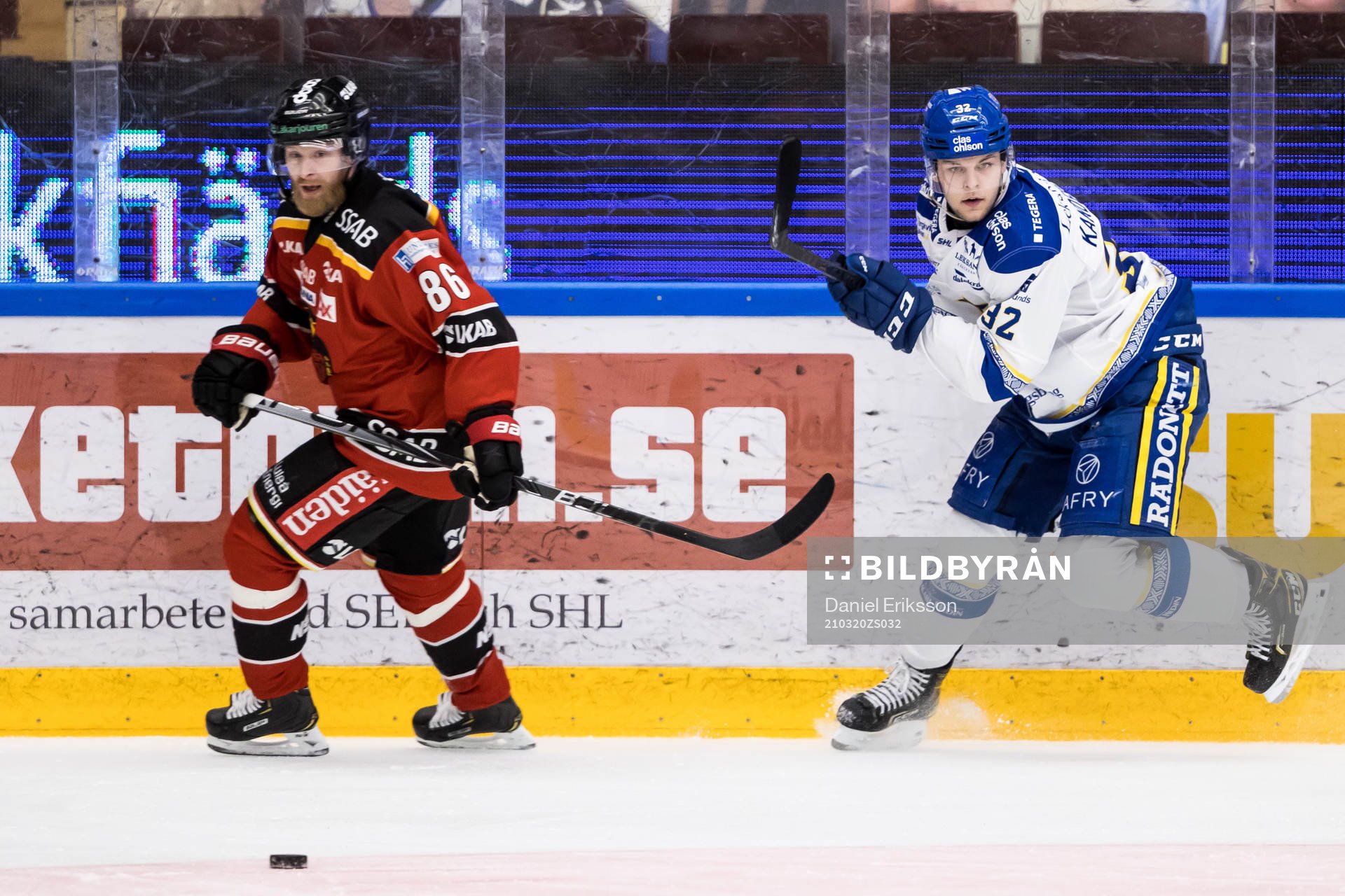 Luleås Linus Klasen och Leksands Jesper Kandergård