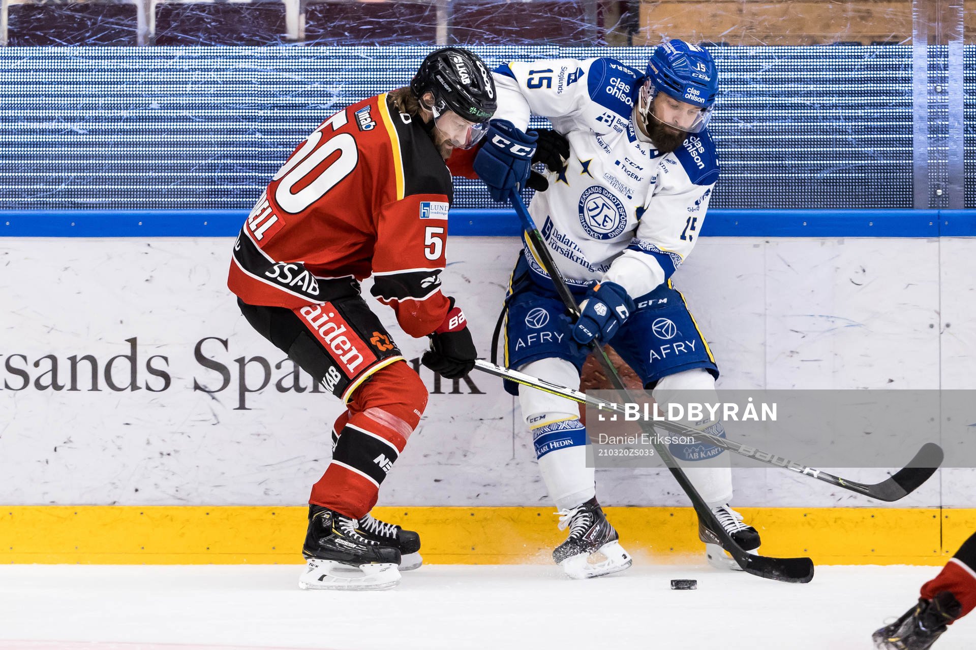 Luleås Daniel Sondell och Leksands Otto Paajanen