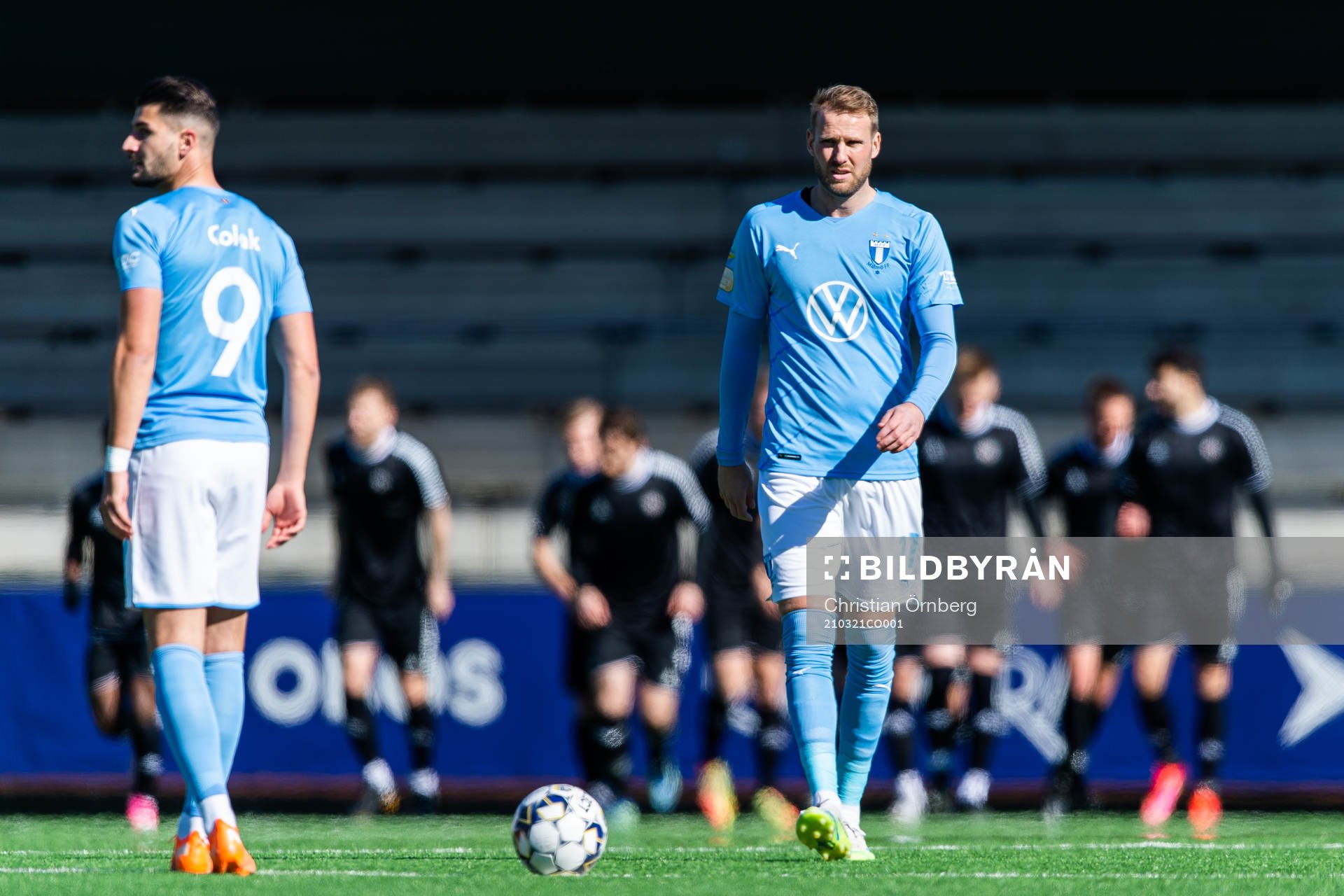 Malmö FFs Antonio Colak och Ola Toivonen deppar