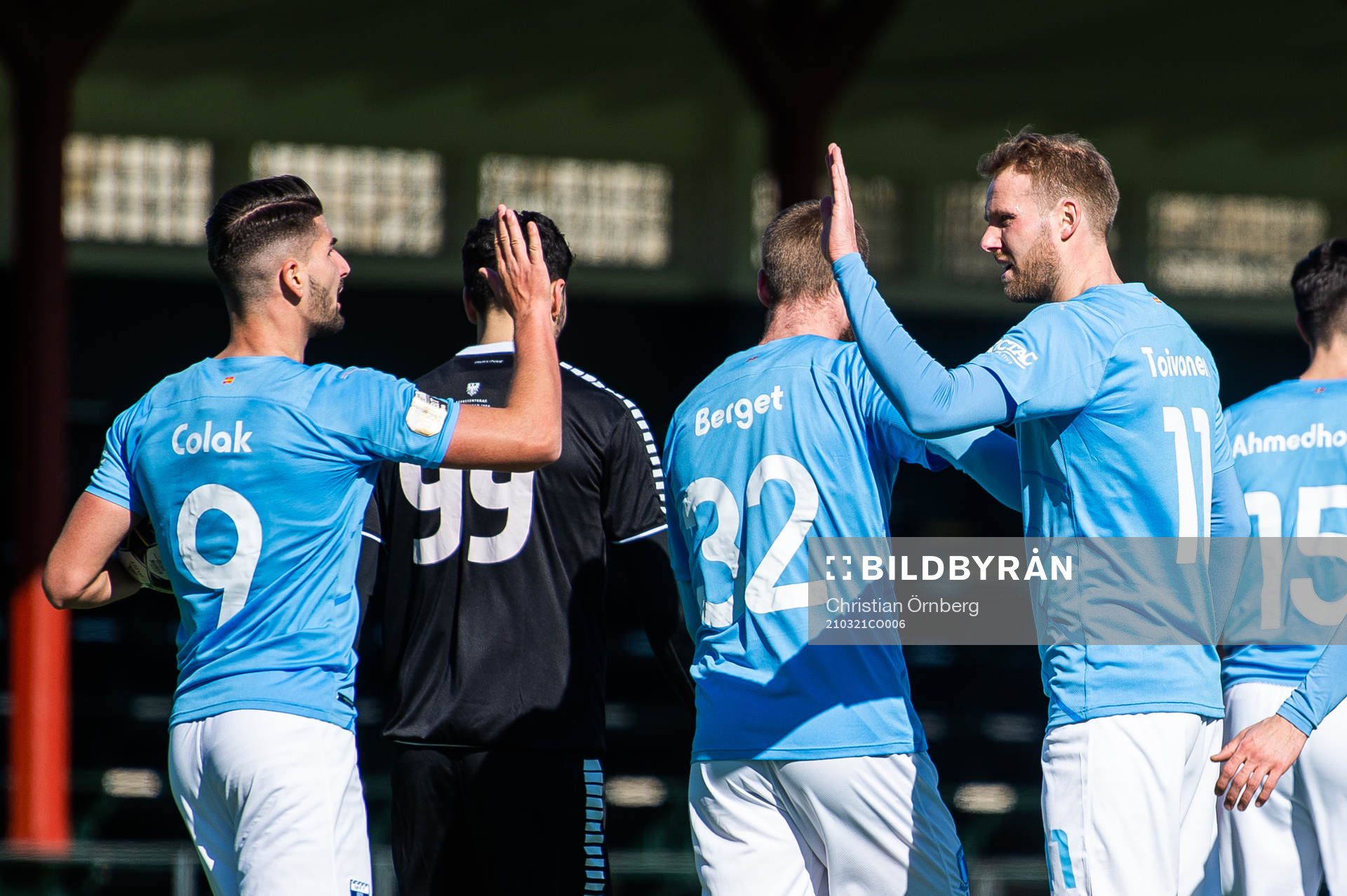 Malmö FFs Antonio Colak och Ola Toivonen jublar