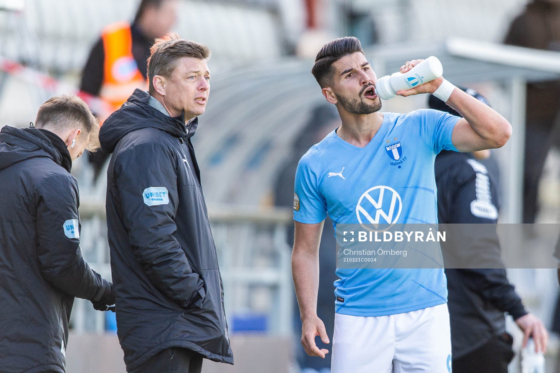Malmö FFs huvudtränare Jon Dahl Tomasson och Antonio Colak