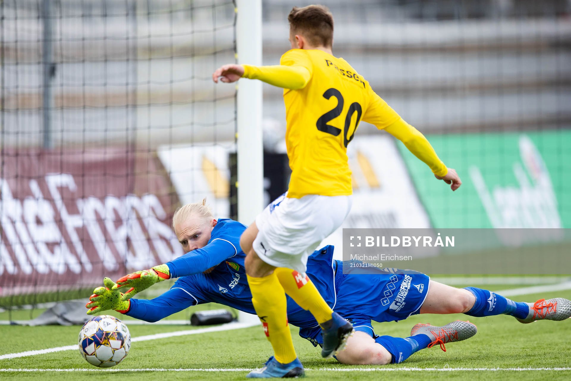 GAIS målvakt Mathias Karlsson och Jönköpings  Daniel