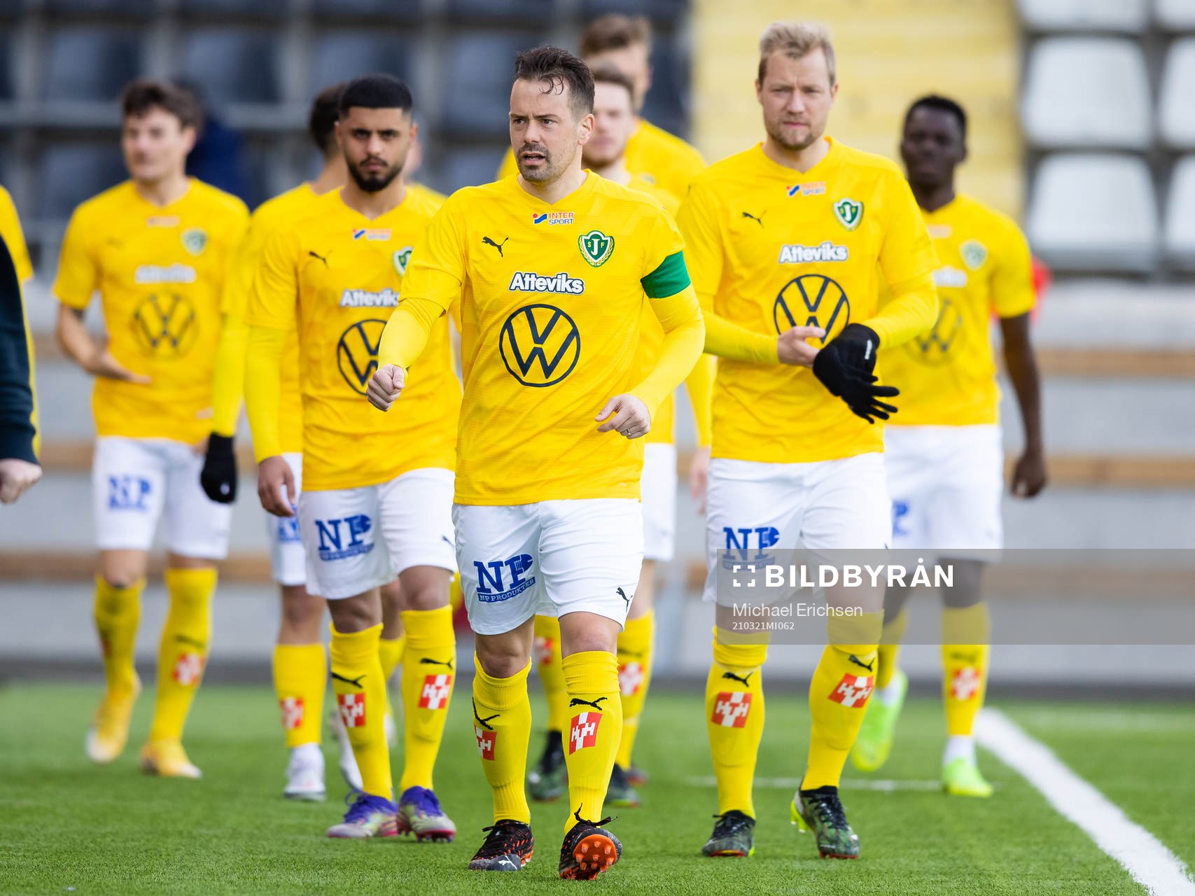 Jönköpings Fredric Fendrich innan träningsmatchen i