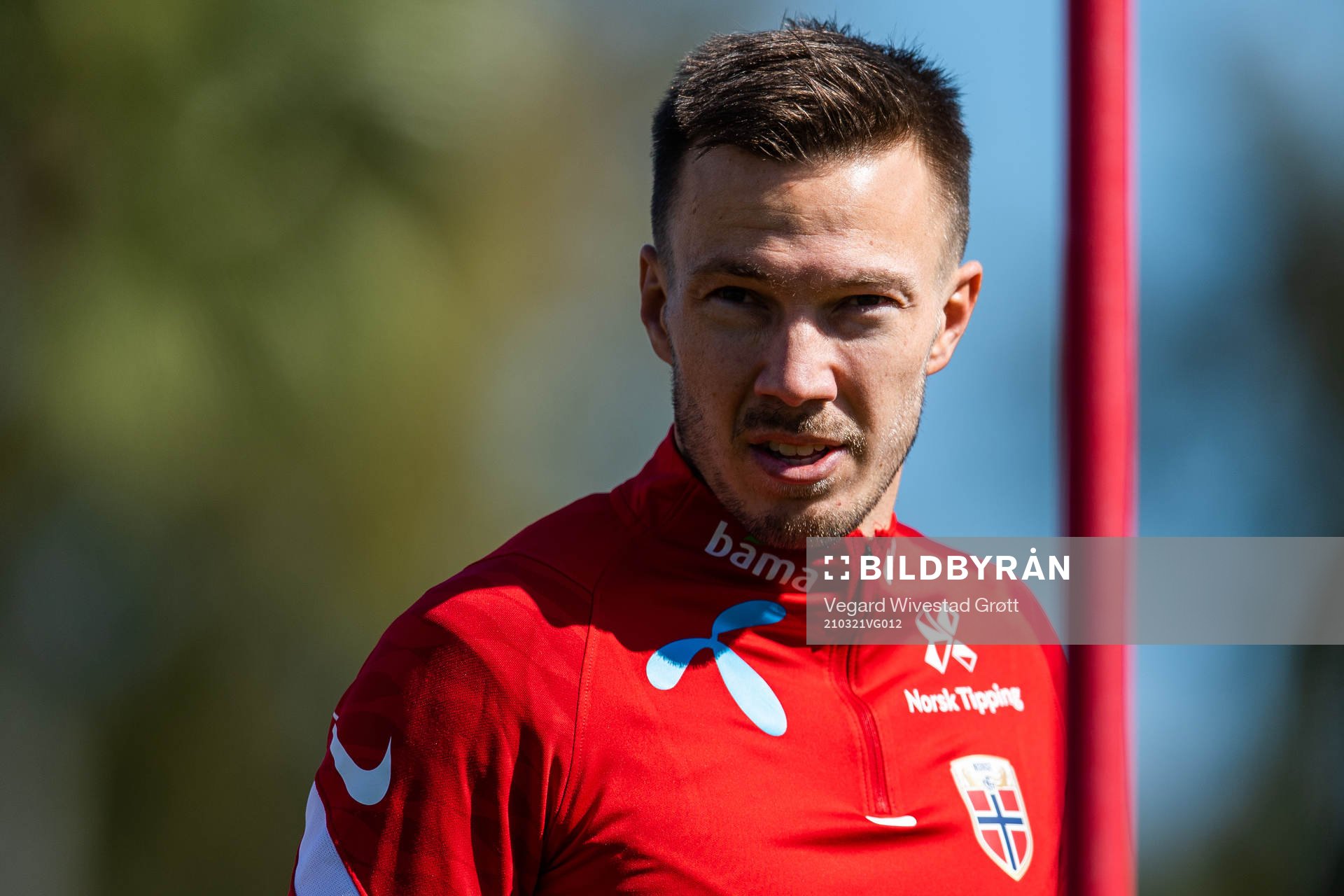 Martin Linnes of the Norwegian national football team