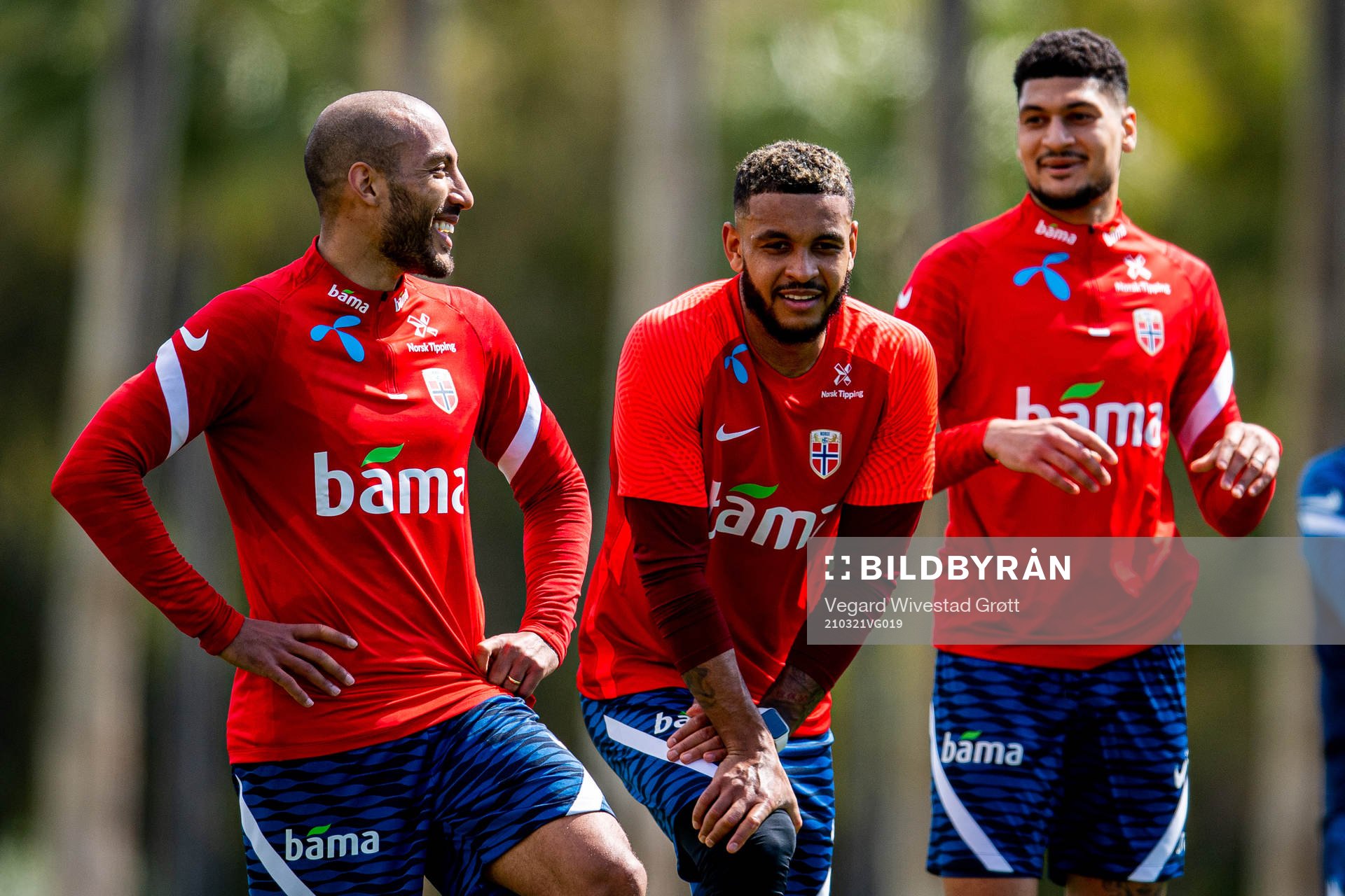Haitam Aleesami, Joshua King and Bjørn Maars Johnsen of