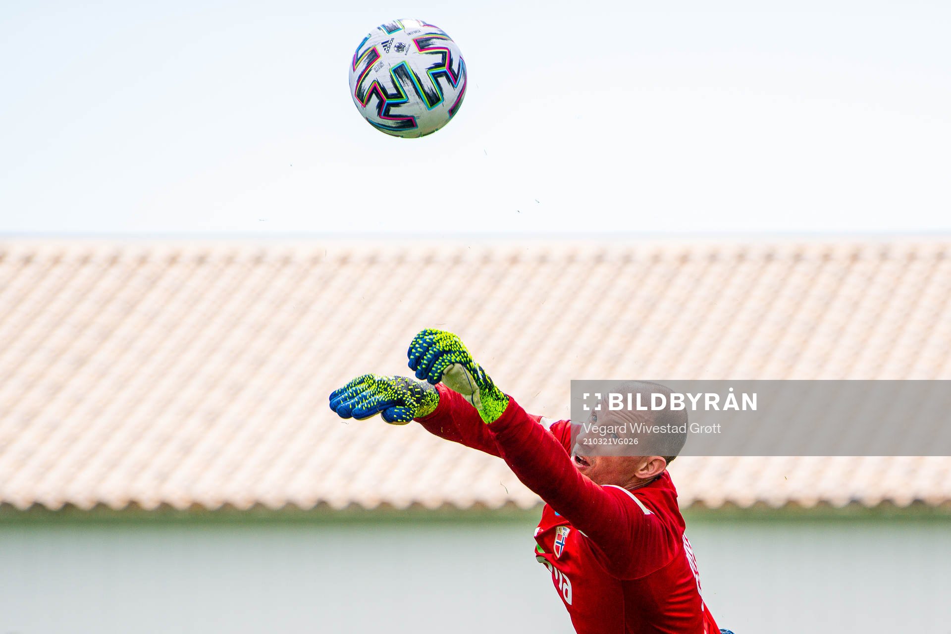 Goalkeeper André Hansen of the Norwegian national football