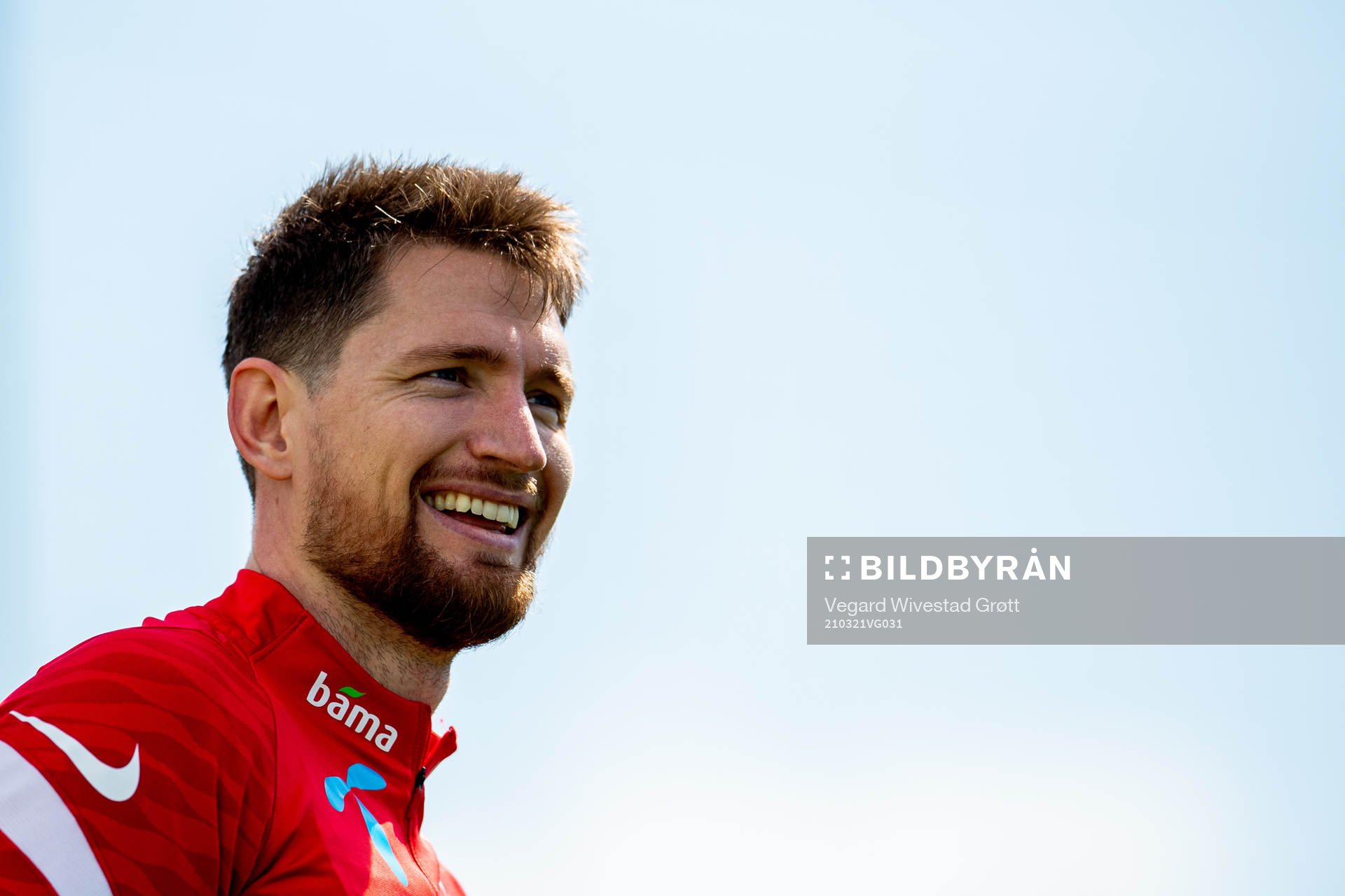 Stefan Strandberg of the Norwegian national football team