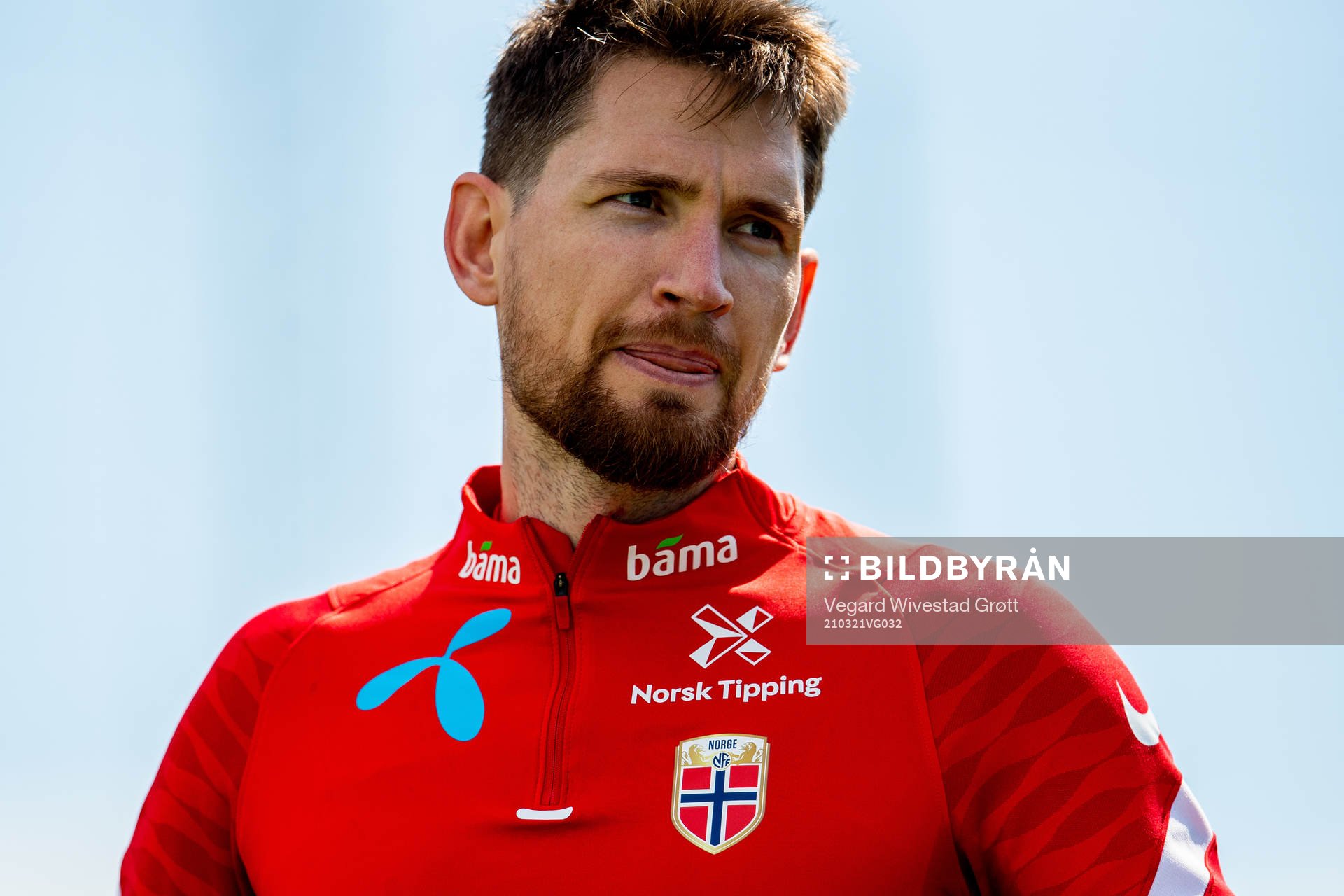 Stefan Strandberg of the Norwegian national football team