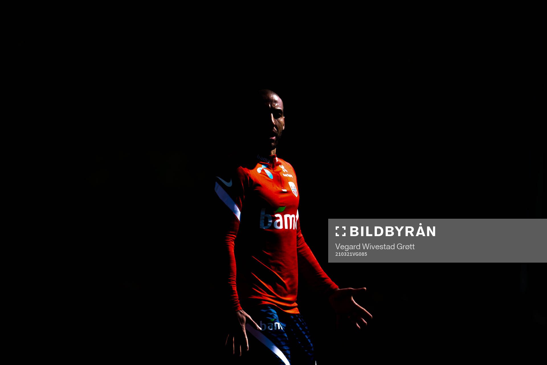 Haitam Aleesami of the Norwegian national football team