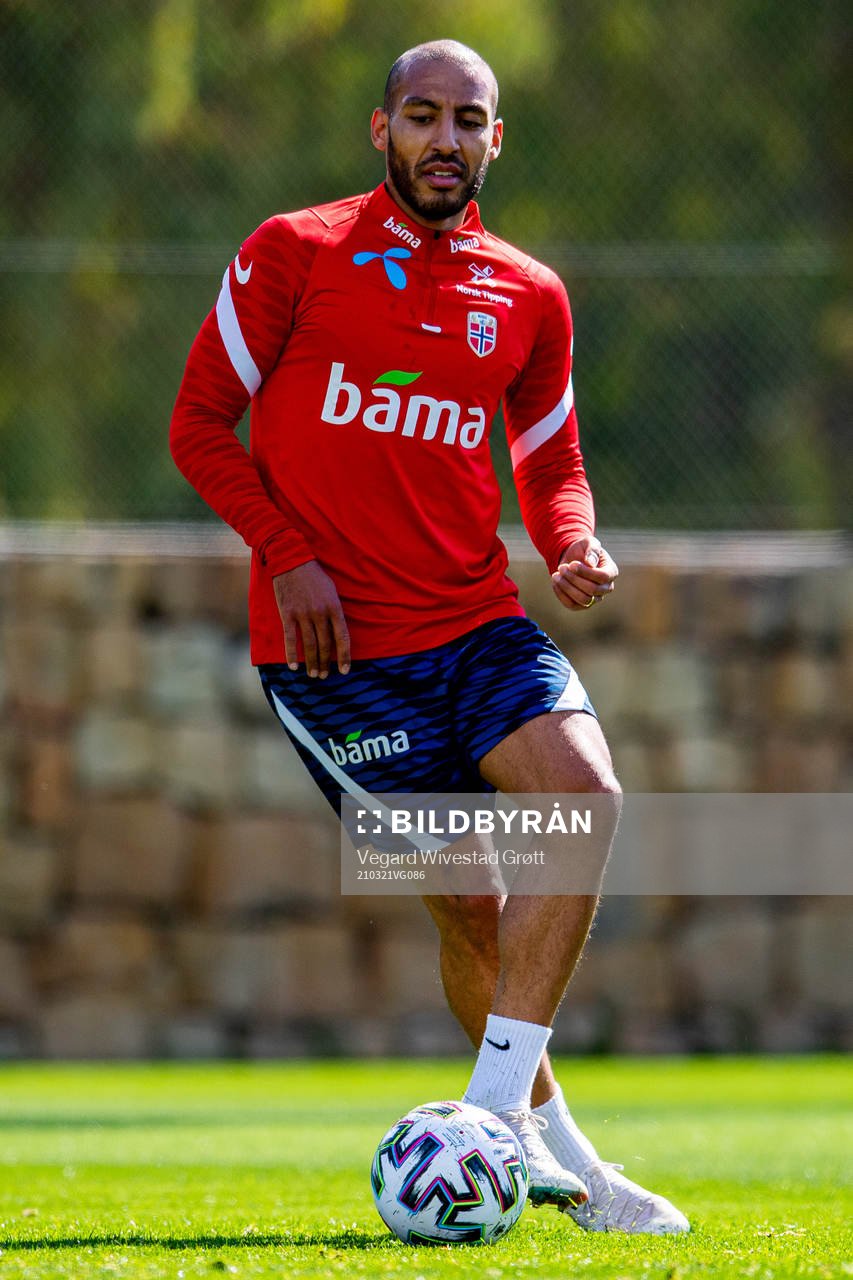Haitam Aleesami of the Norwegian national football team