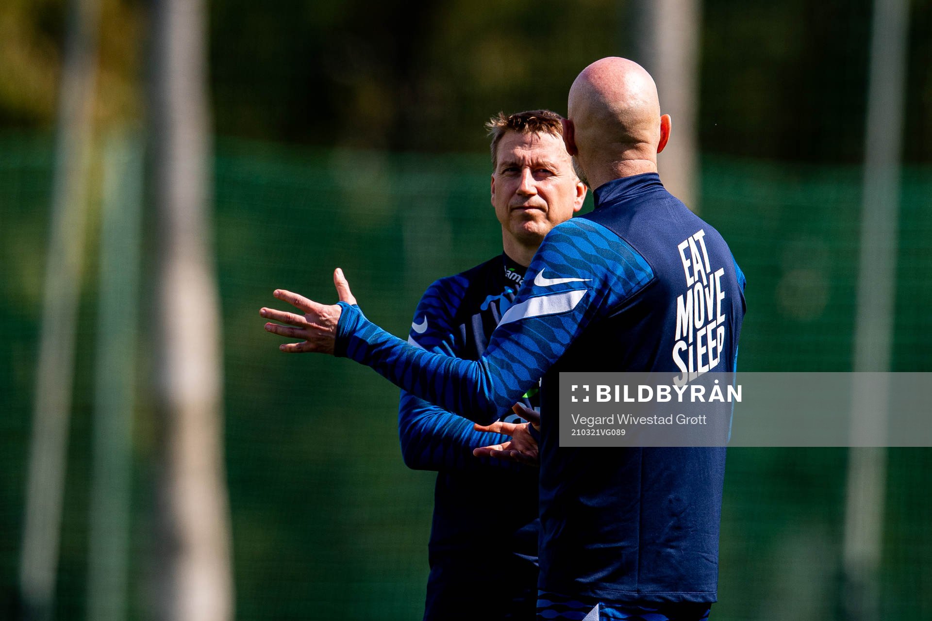 Leif Gunnar Smerud, U21 head coach, and Ståle Solbakken,