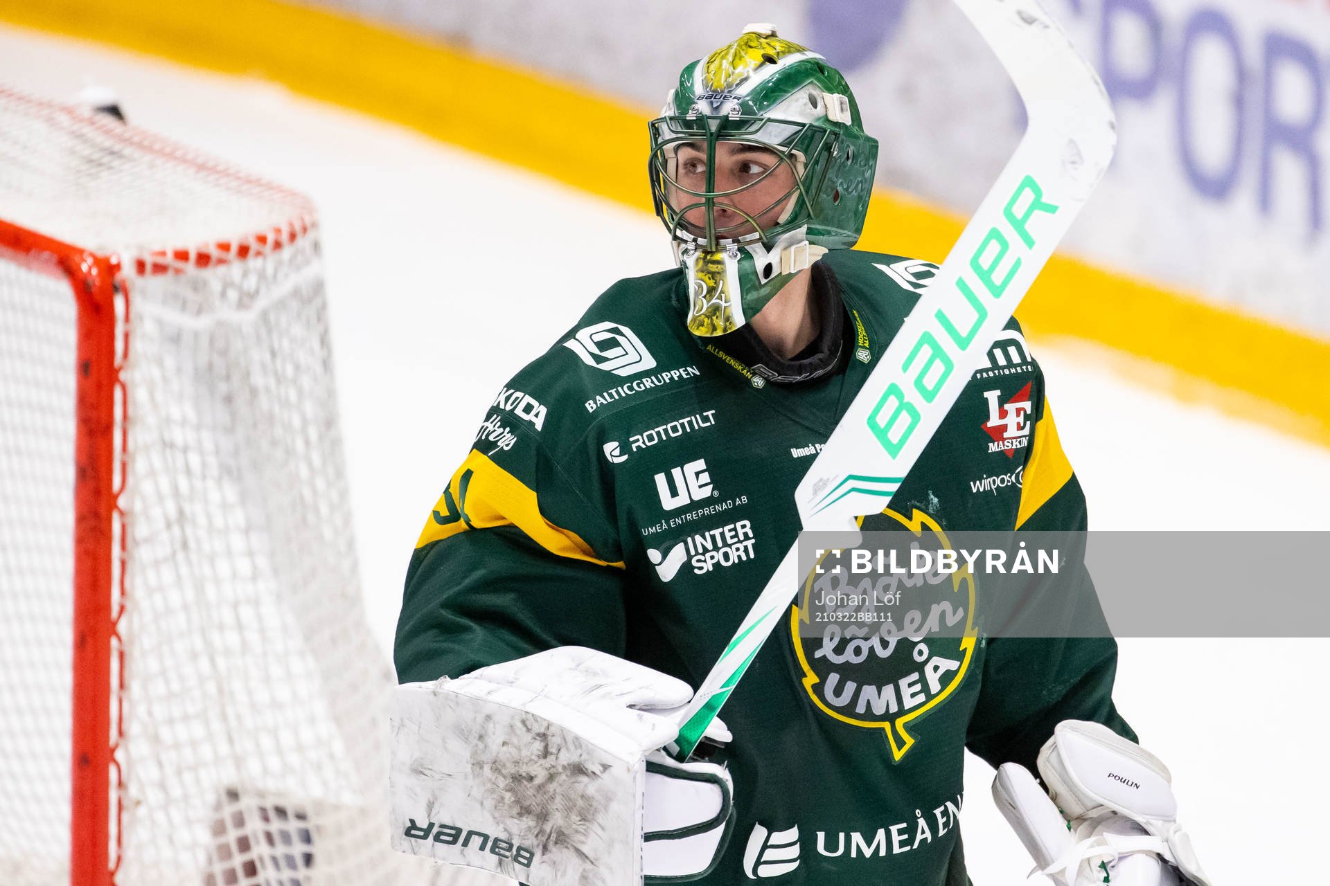 Björklövens målvakt Kevin Poulin