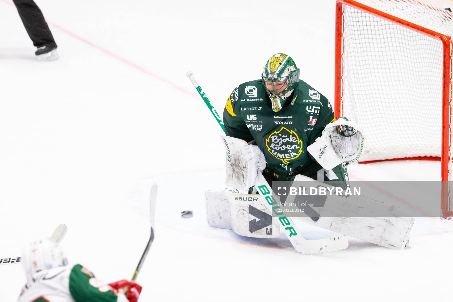 Björklövens målvakt Kevin Poulin släpper in 3-3 från
