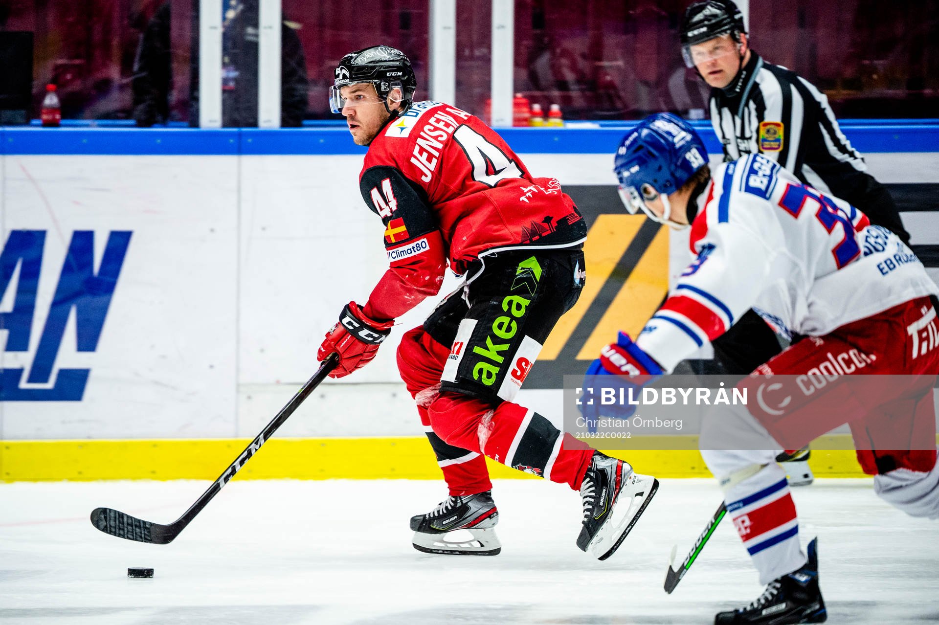 Malmö Redhawks Jesper Jensen Aabo mot Oskarshamns Filiph