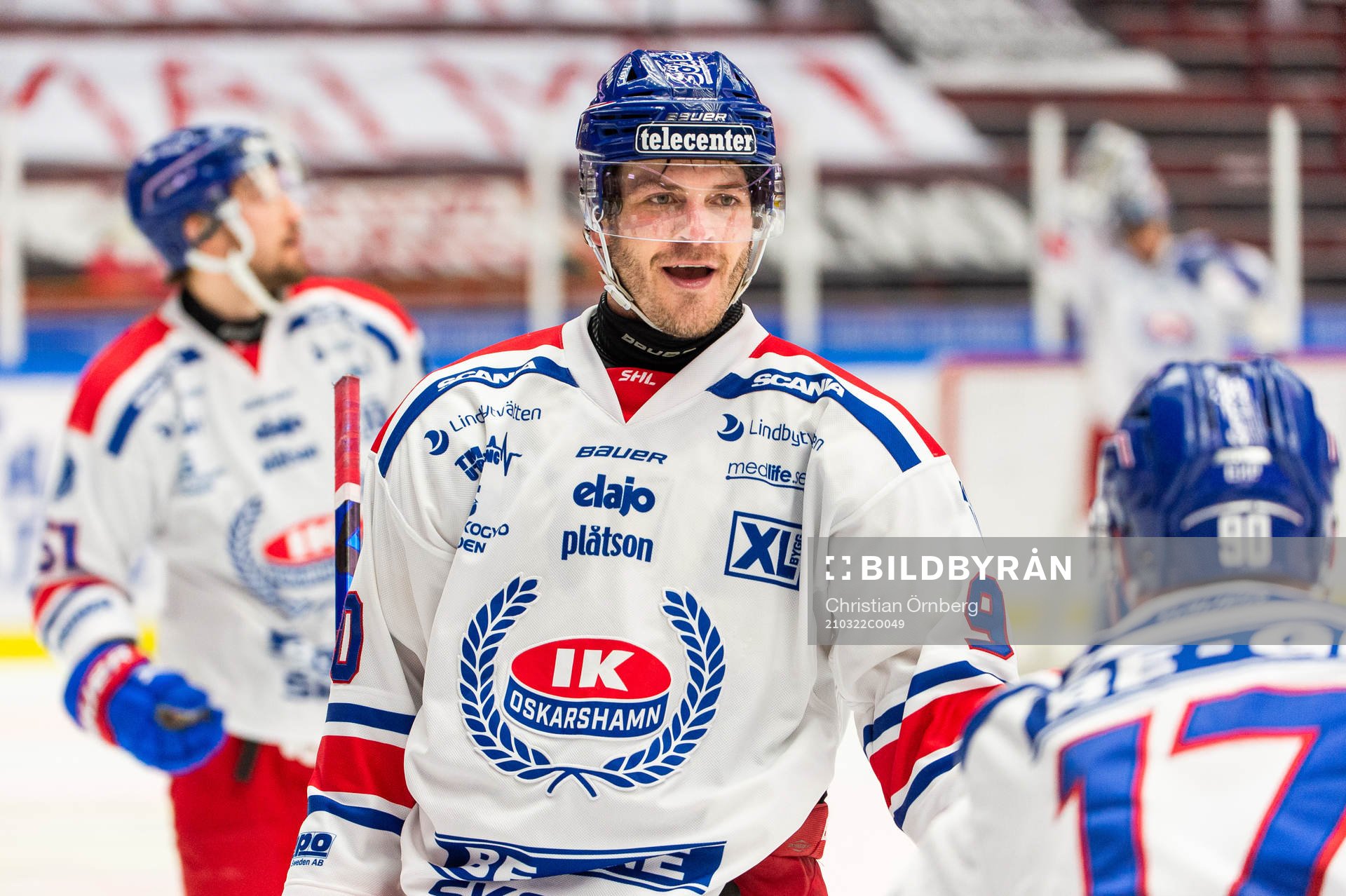 Oskarshamns Lance Bouma jublar